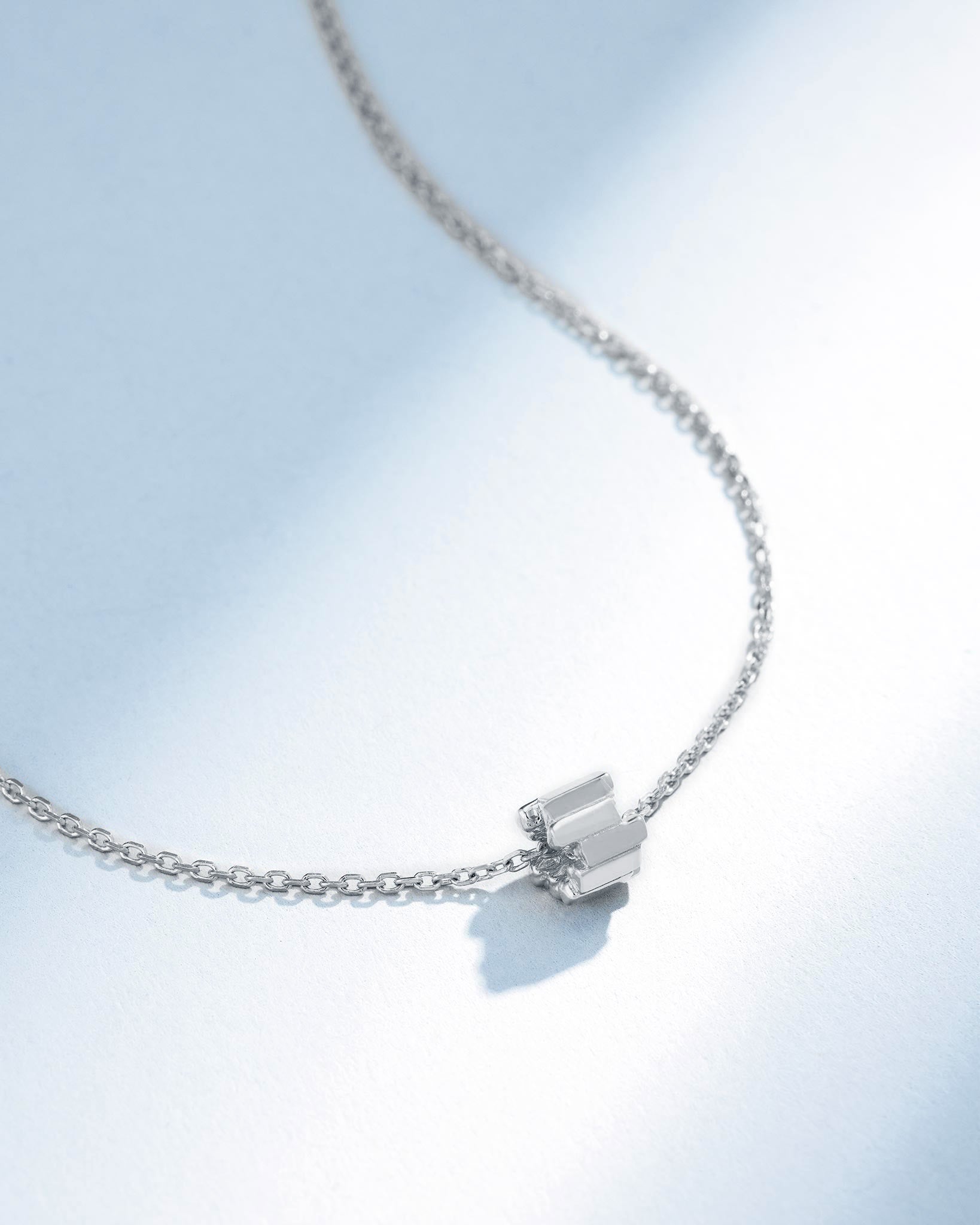 Suzanne Kalan Infinite Golden Mini Rondelle Pendant in 18k white gold