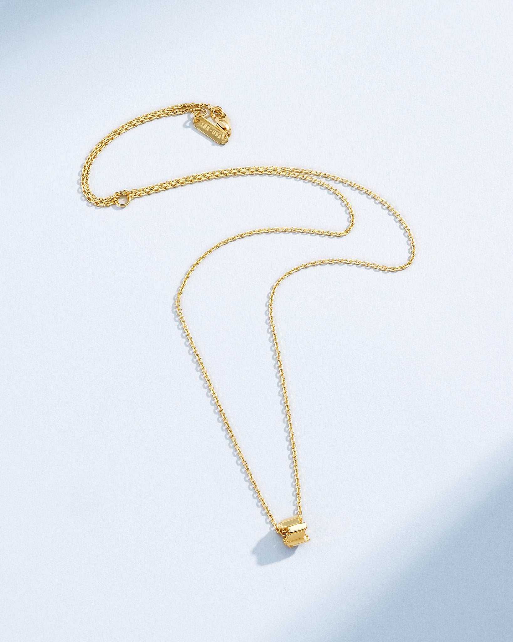 Suzanne Kalan Infinite Golden Mini Rondelle Pendant in 18k yellow gold