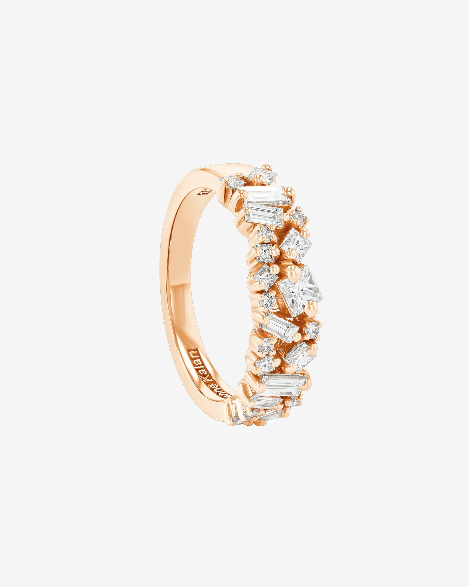 Suzanne Kalan La Fantaisie Diamond Half Band in 18k rose gold