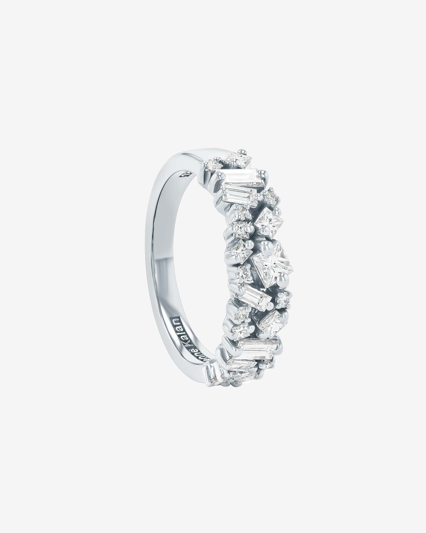 Suzanne Kalan La Fantaisie Diamond Half Band in 18k white gold