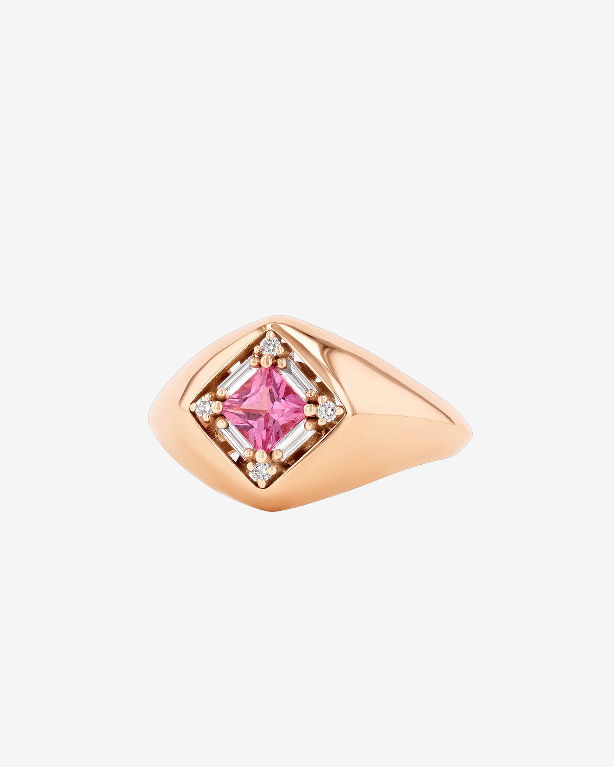 Princess Pink Sapphire Signet Ring | Suzanne Kalan®