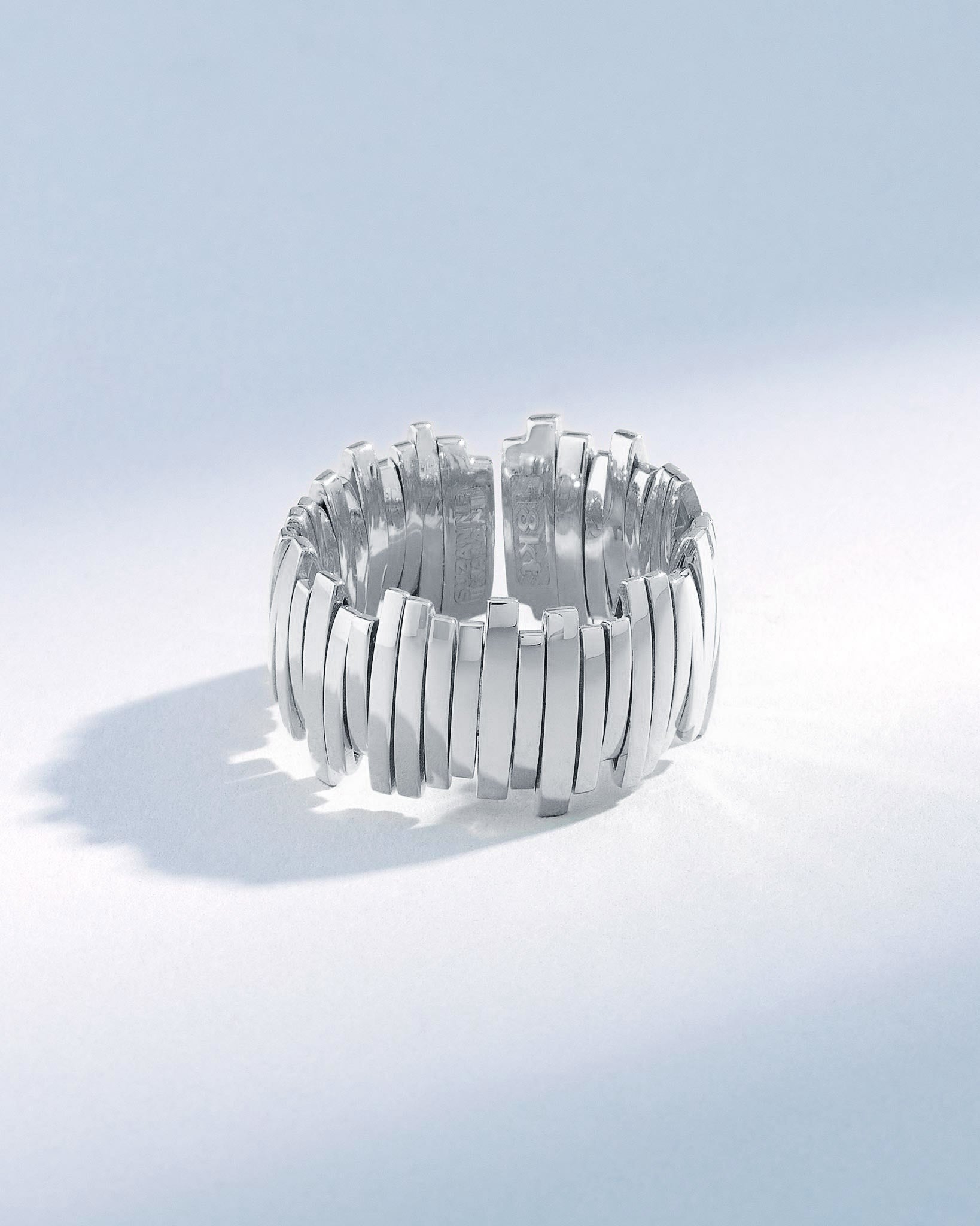 Suzanne Kalan Classic Gold Milli Band in 18k white gold