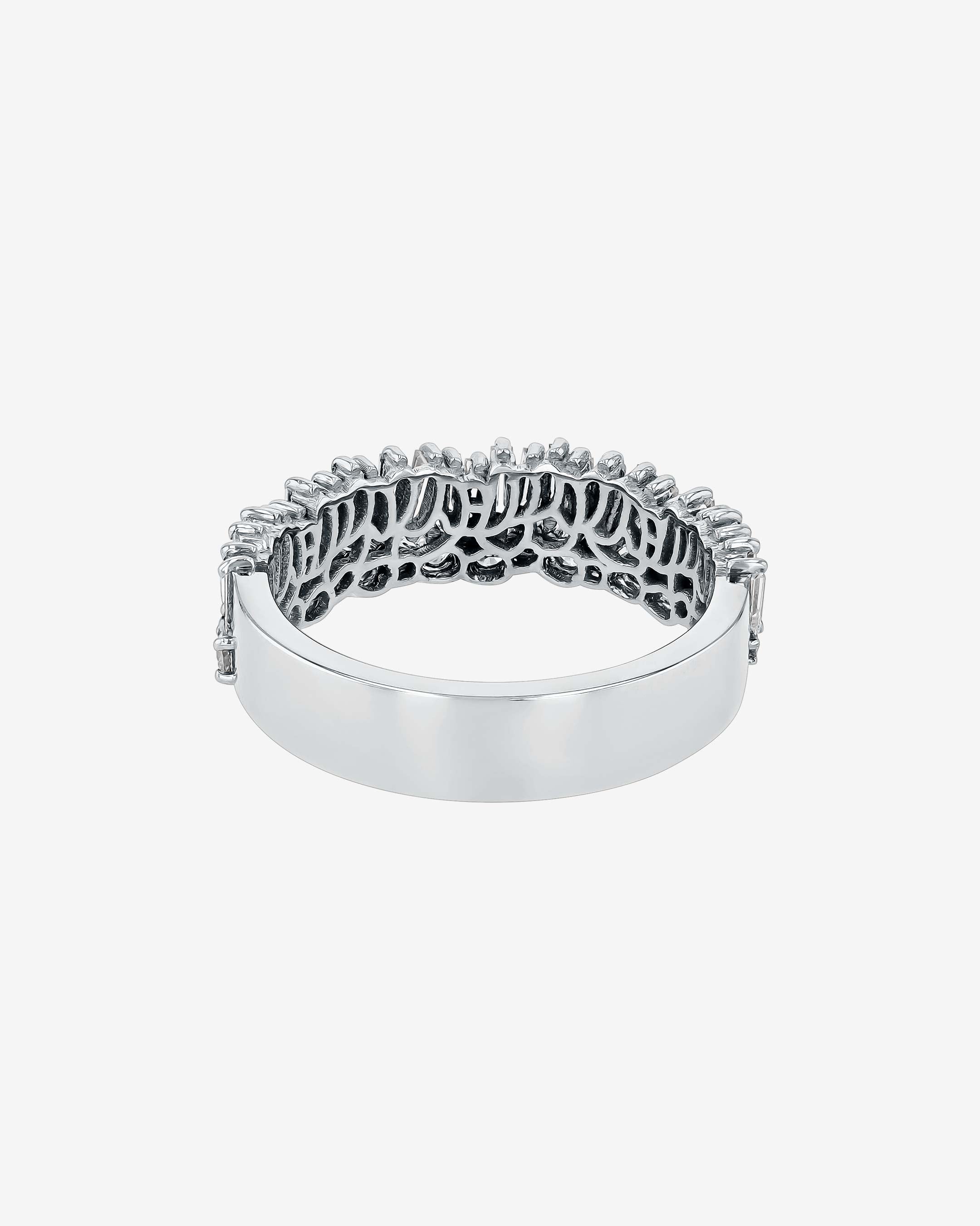 Suzanne Kalan Classic Diamond Short Stack Half Band in 18k white gold
