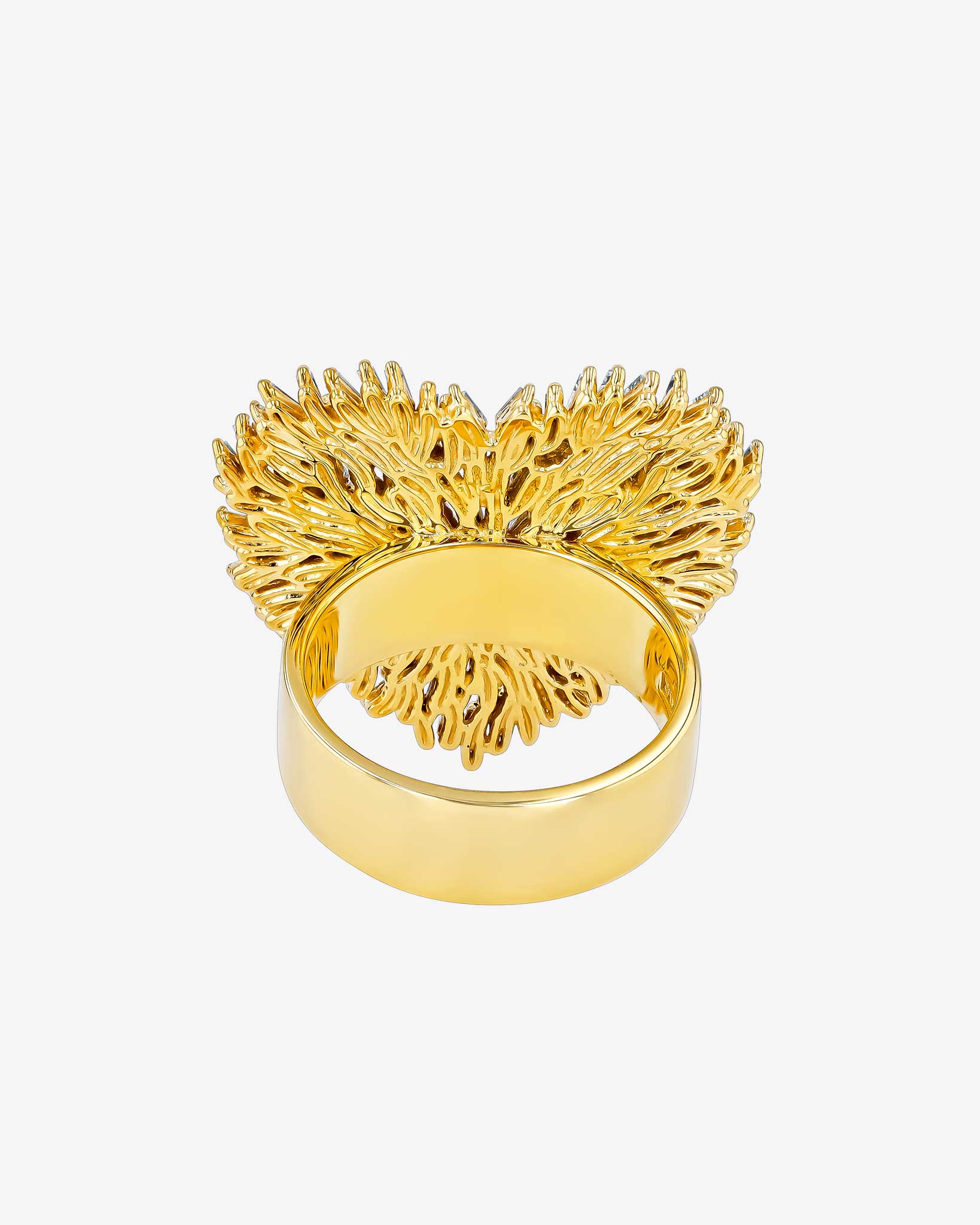 Suzanne Kalan Classic Diamond Large Heart Ring in 18k yellow gold