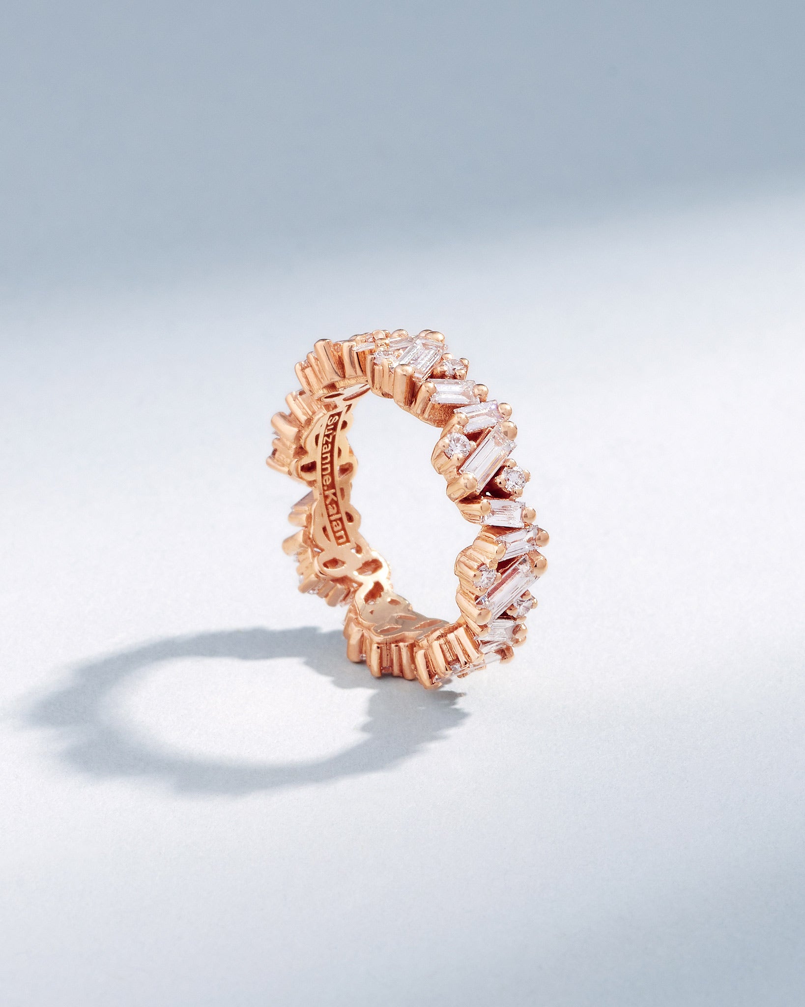 Suzanne Kalan Frenzy Diamond Eternity Band in 18k rose gold
