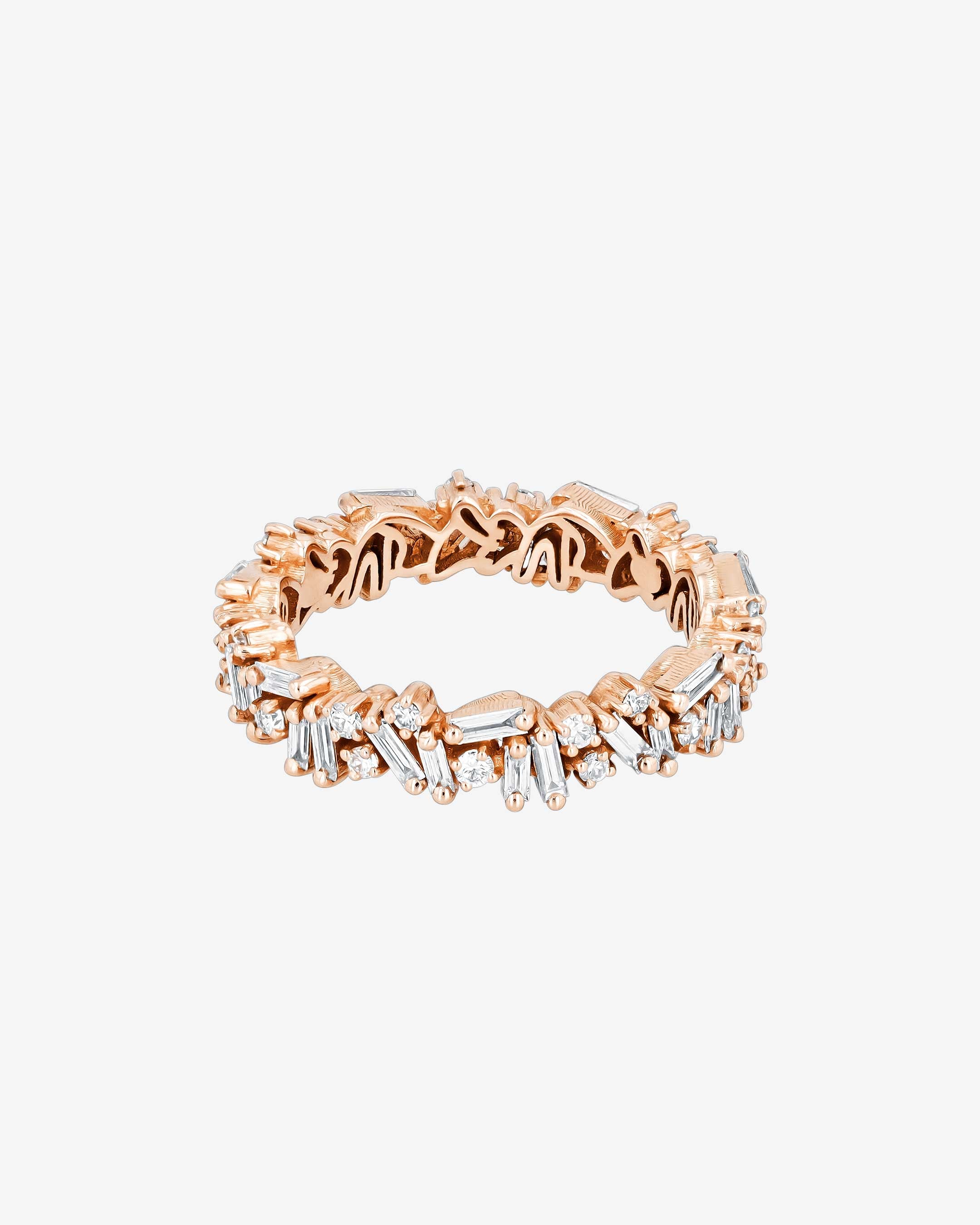 Suzanne Kalan Classic Diamond Icon Eternity Band in 18k rose gold