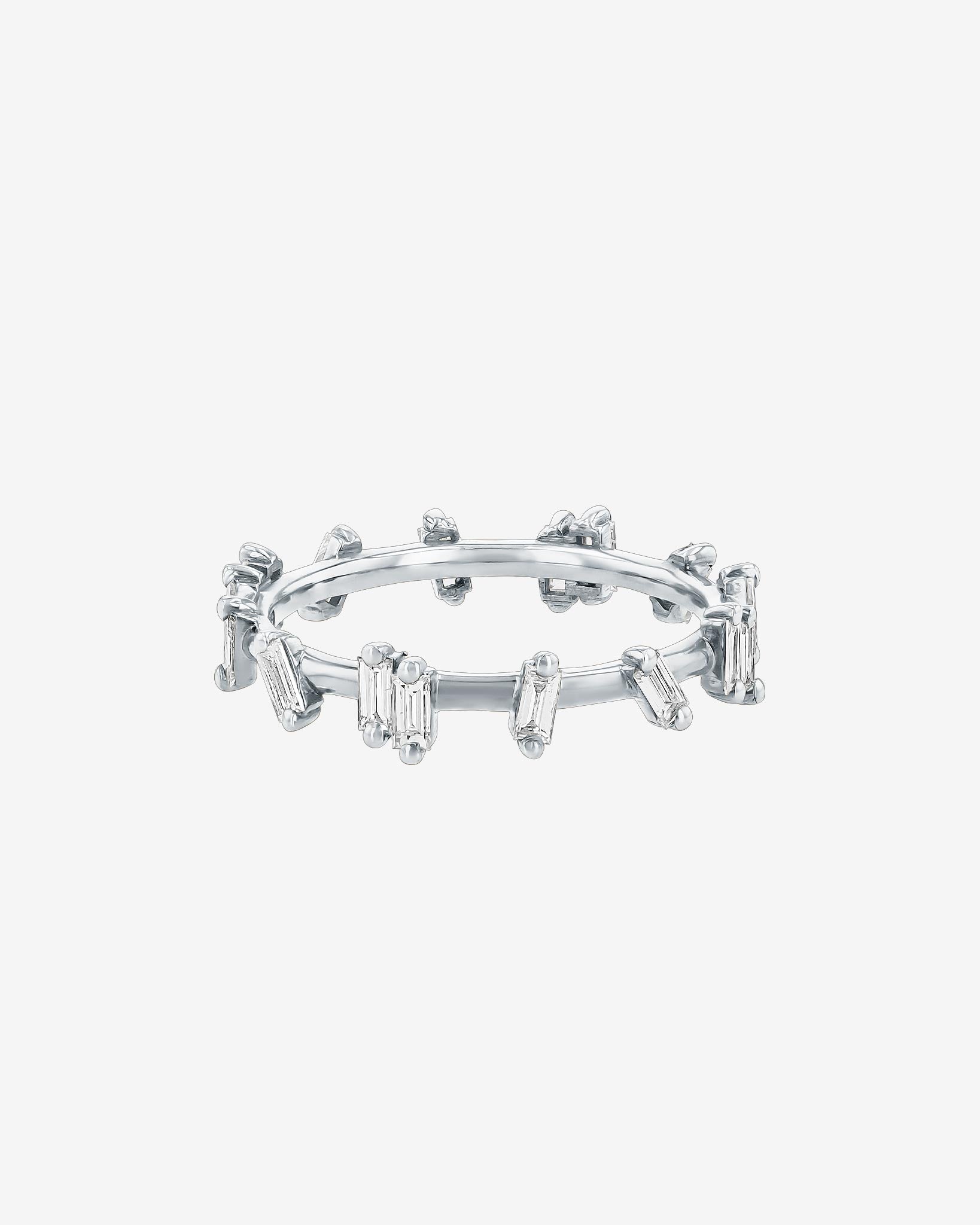 Suzanne Kalan Bold Diamond Barbwire Band in 18k white gold