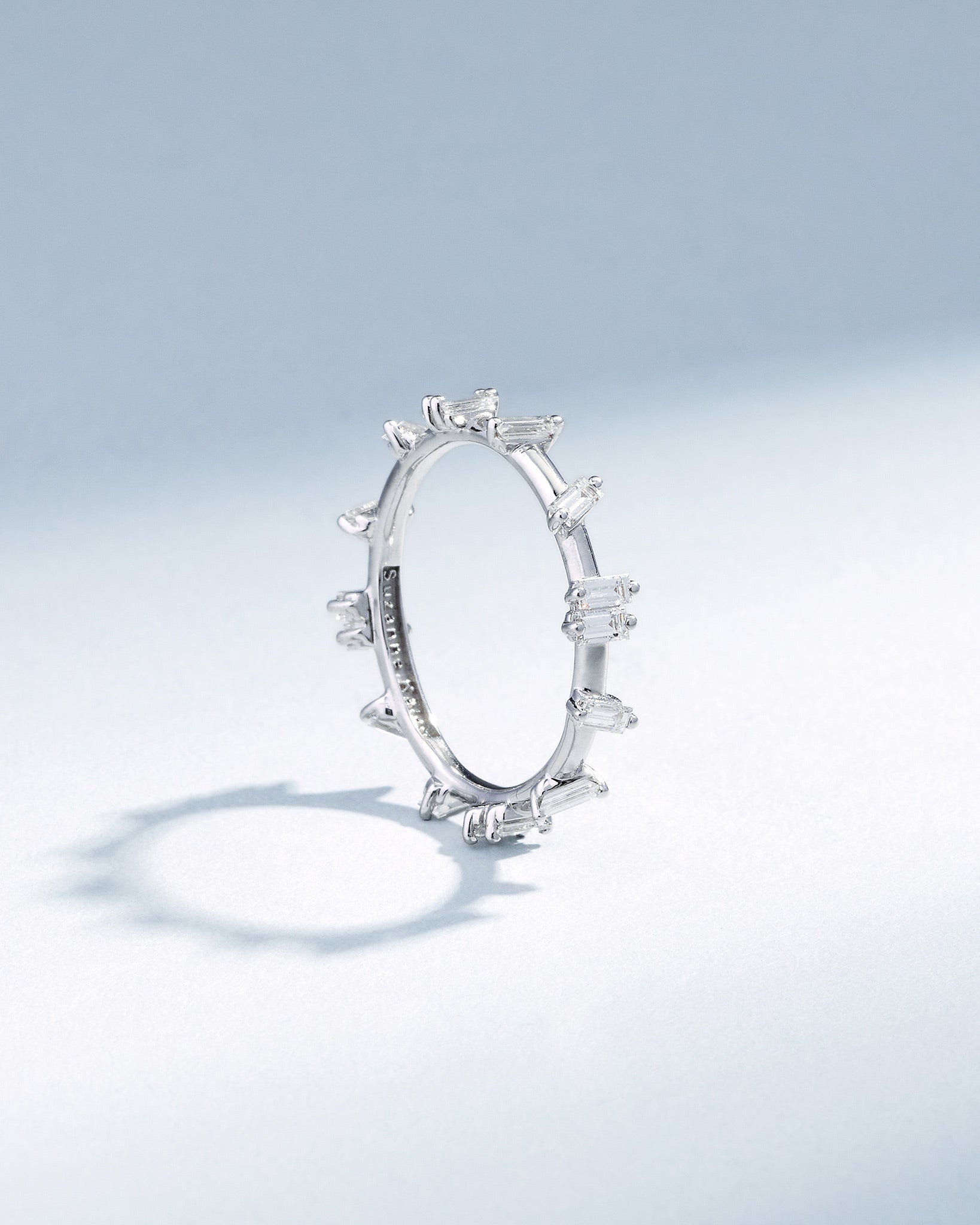 Suzanne Kalan Bold Diamond Barbwire Band in 18k white gold