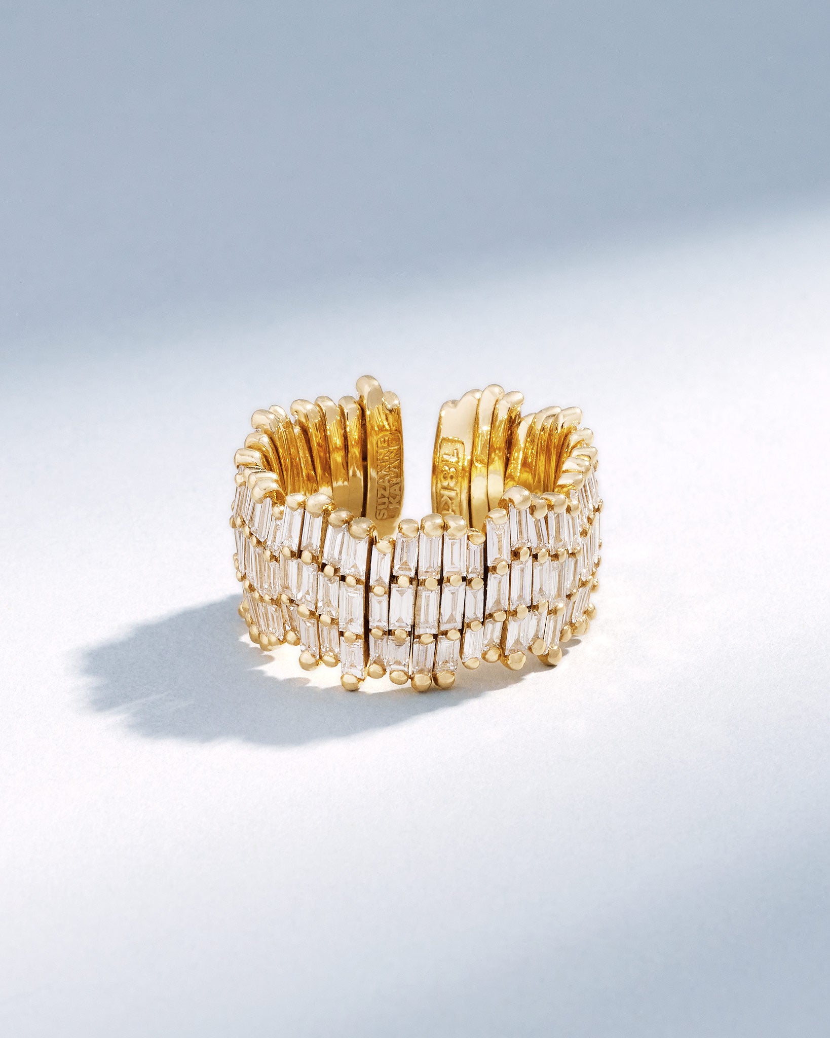 Suzanne Kalan Classic Gold Full Baguette Milli Eternity Band in 18k yellow gold