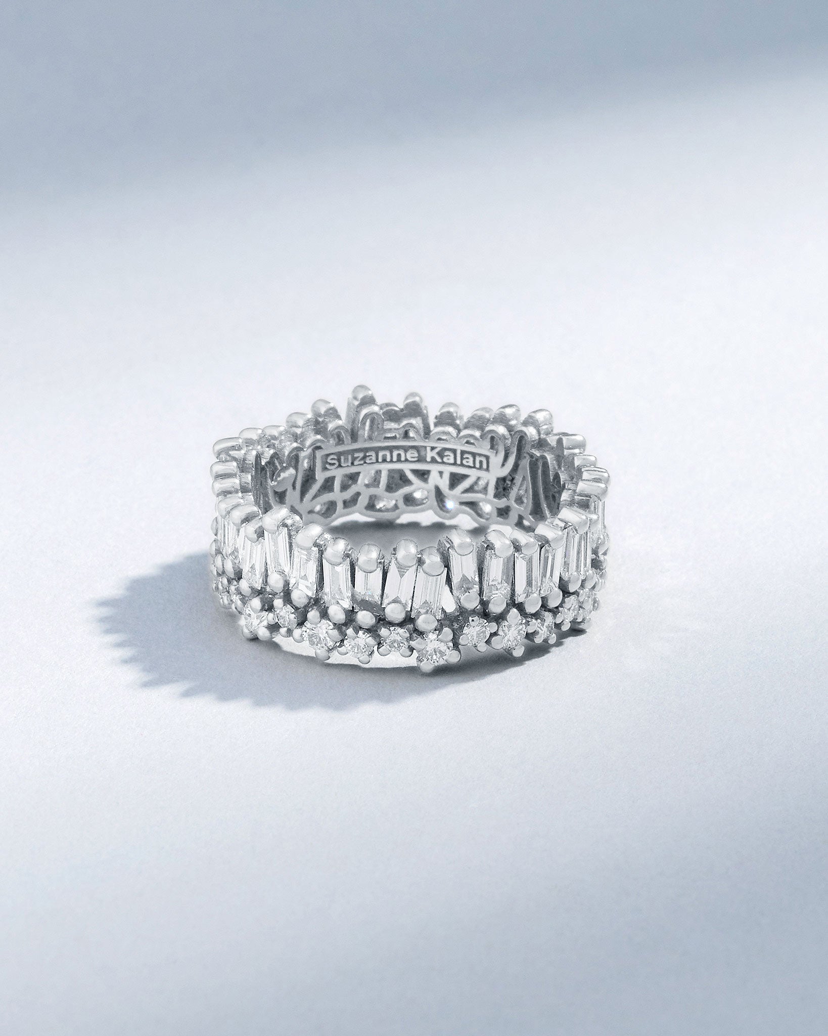 Suzanne Kalan Short Stack Diamond Eternity Band in 18k white gold