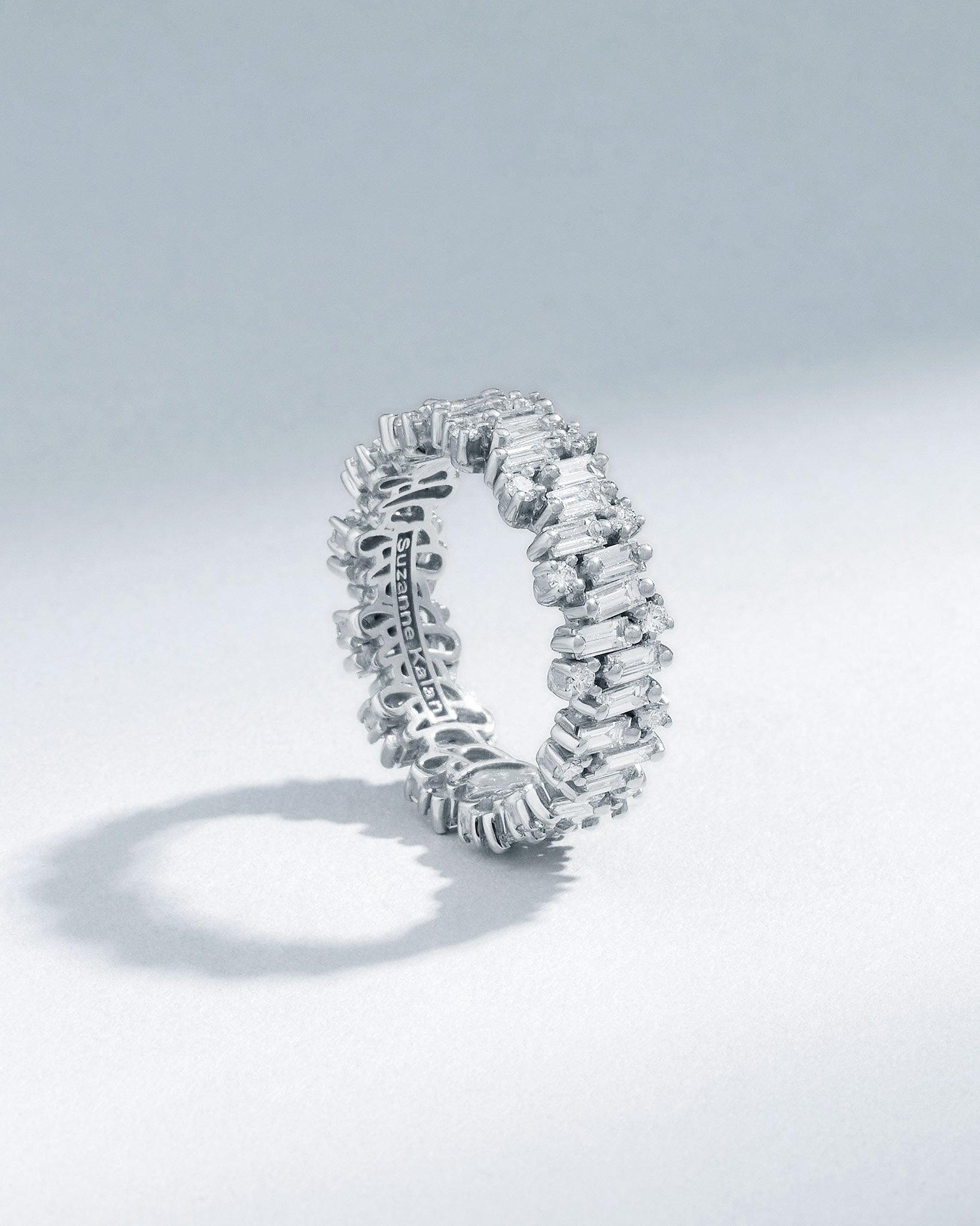 Suzanne Kalan Shimmer Alaia Diamond Eternity Band in 18k white gold