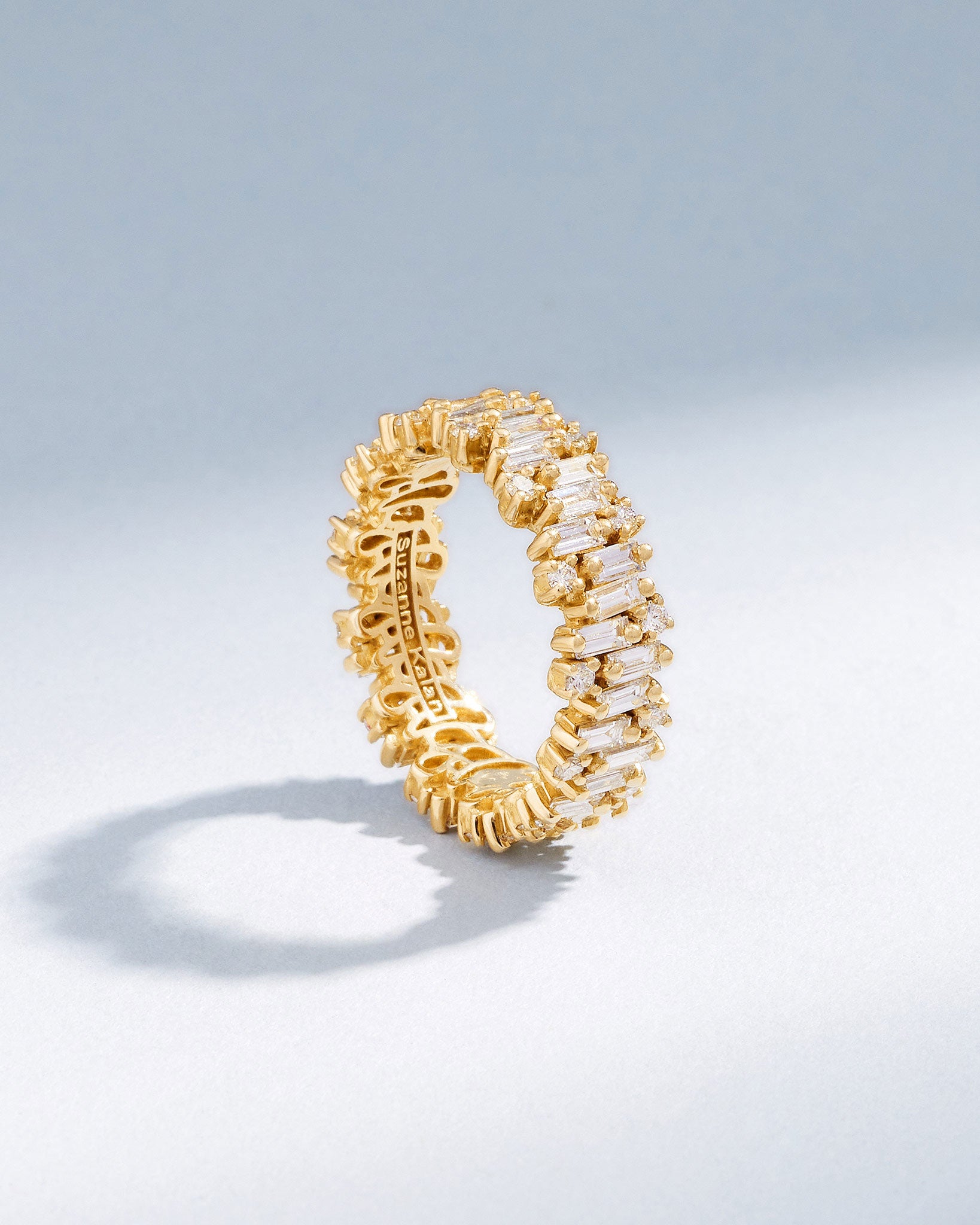 Suzanne Kalan Shimmer Alaia Diamond Eternity Band in 18k yellow gold