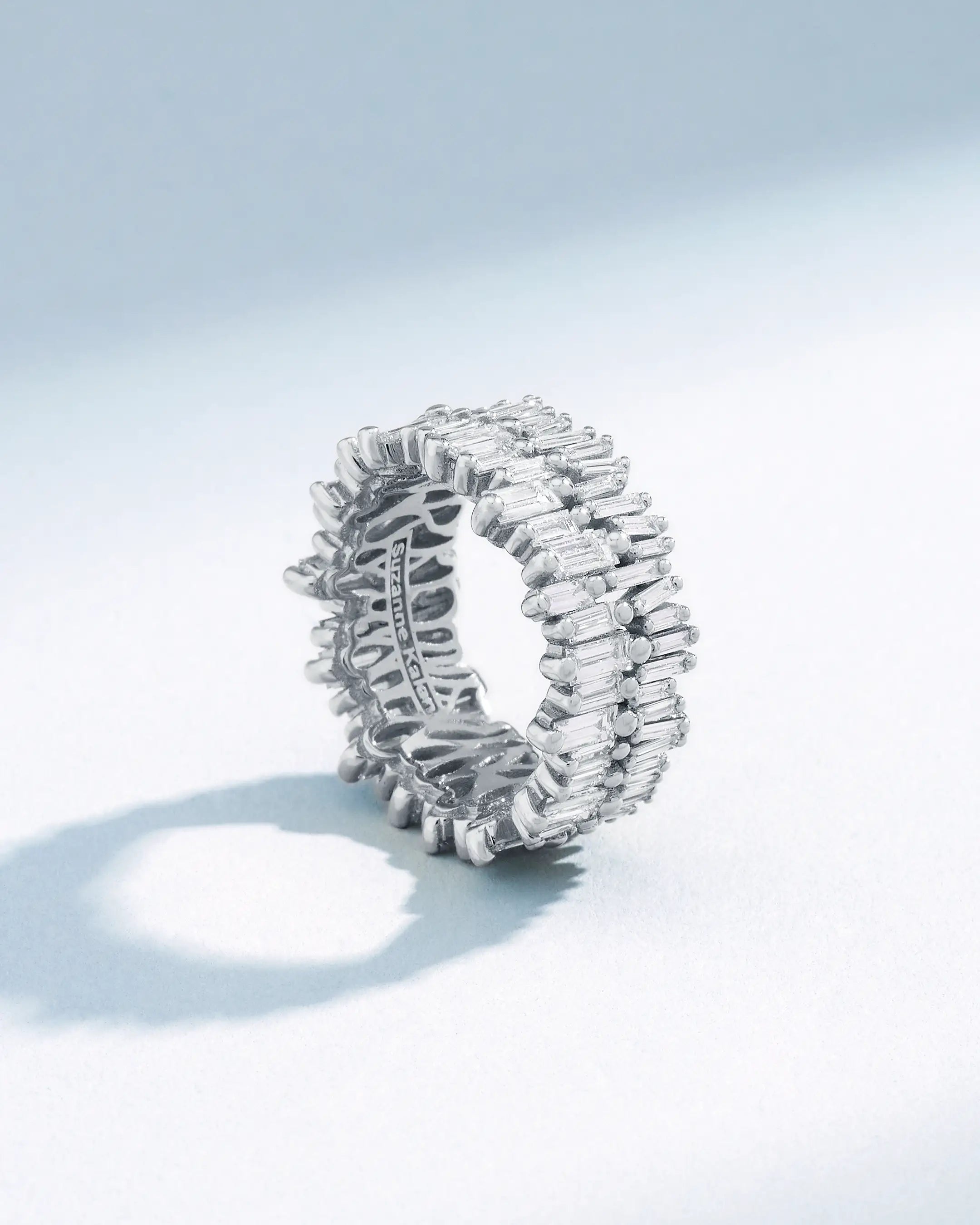 Suzanne Kalan Double Stack Diamond Eternity Band in 18k white gold