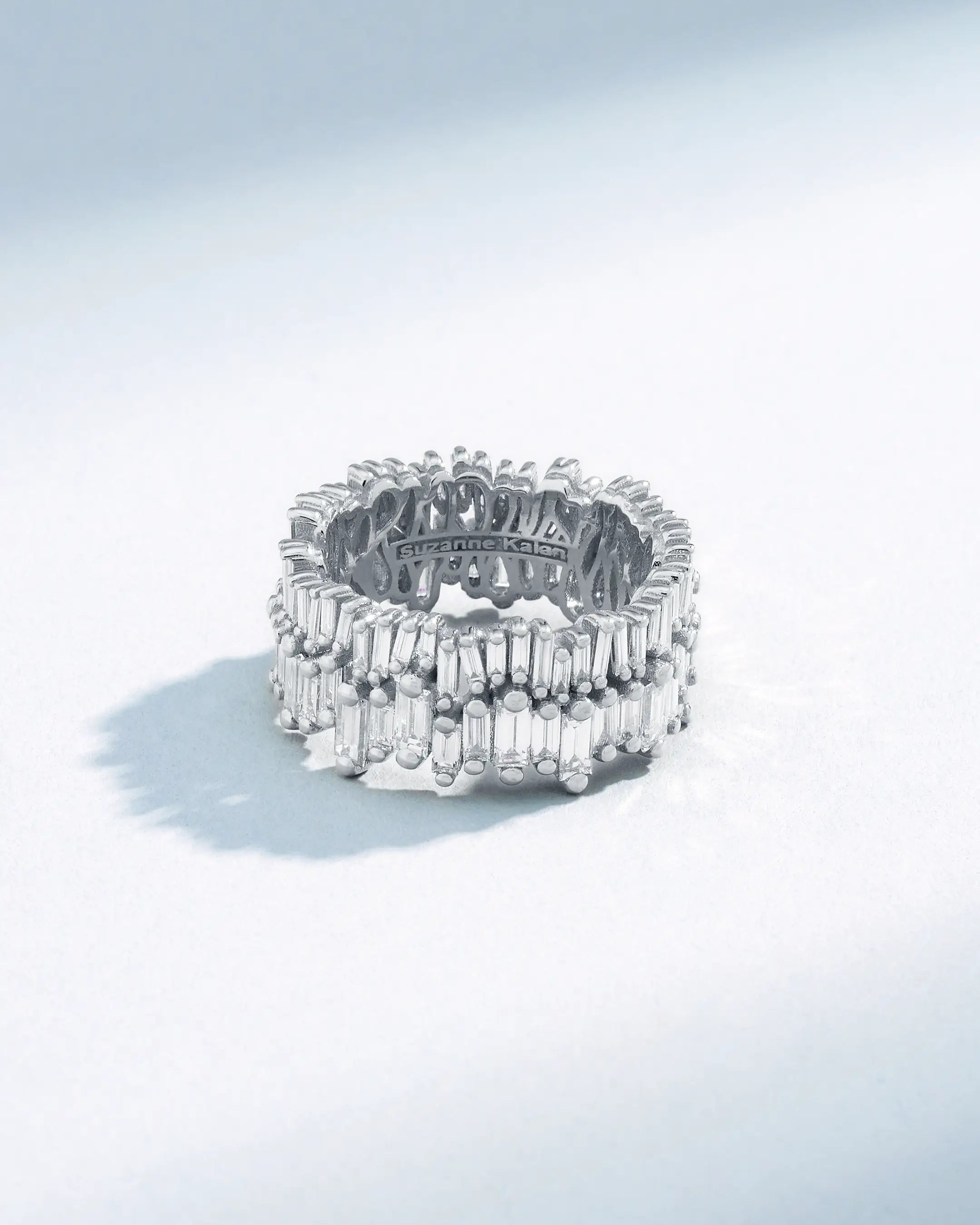 Suzanne Kalan Double Stack Diamond Eternity Band in 18k white gold