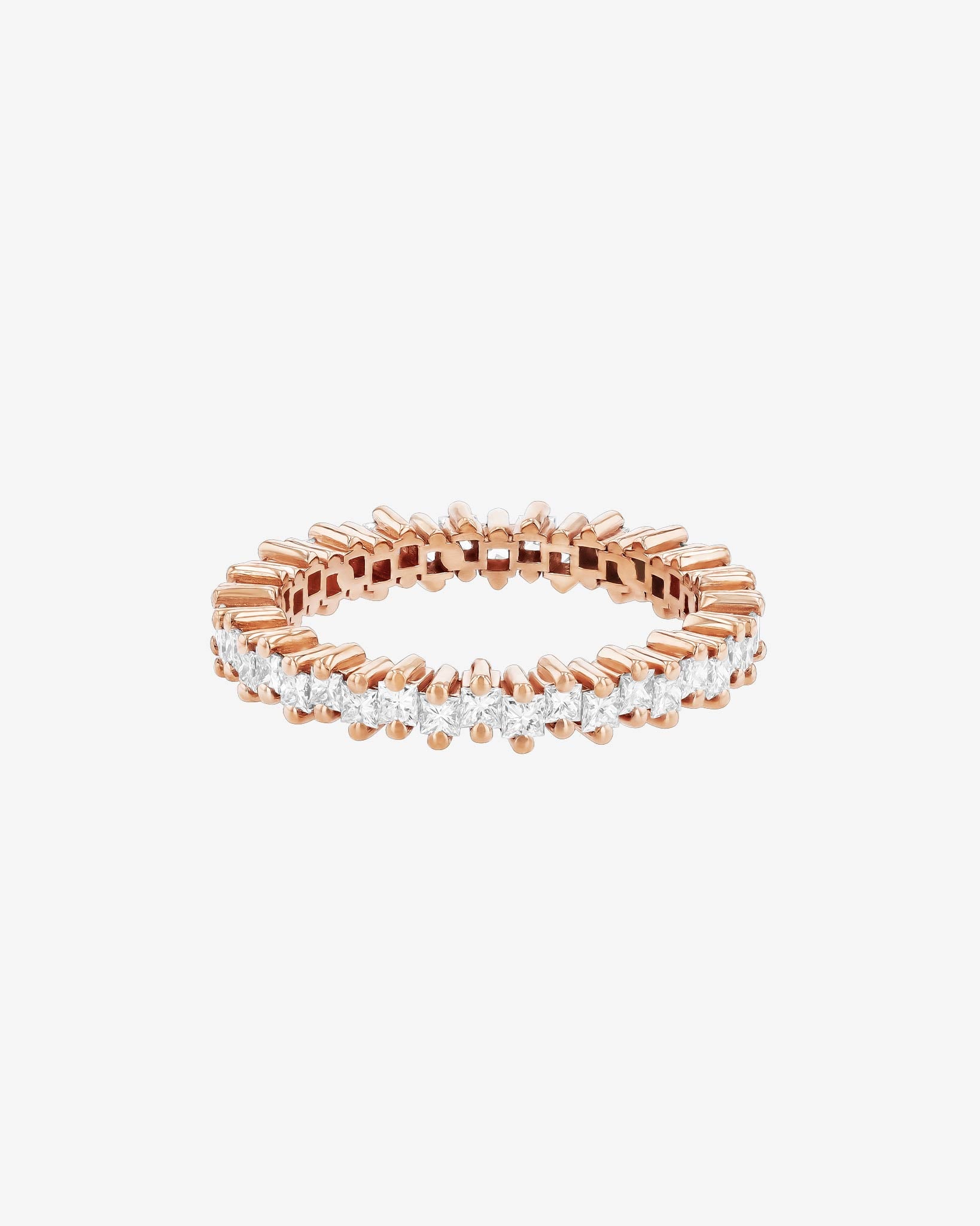 Suzanne Kalan Princess Mini Diamond Eternity Band in 18k rose gold