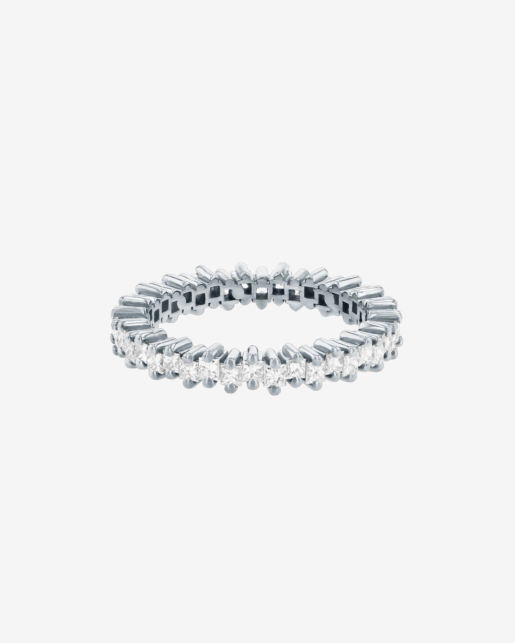 Suzanne Kalan Princess Mini Diamond Eternity Band in 18k white gold