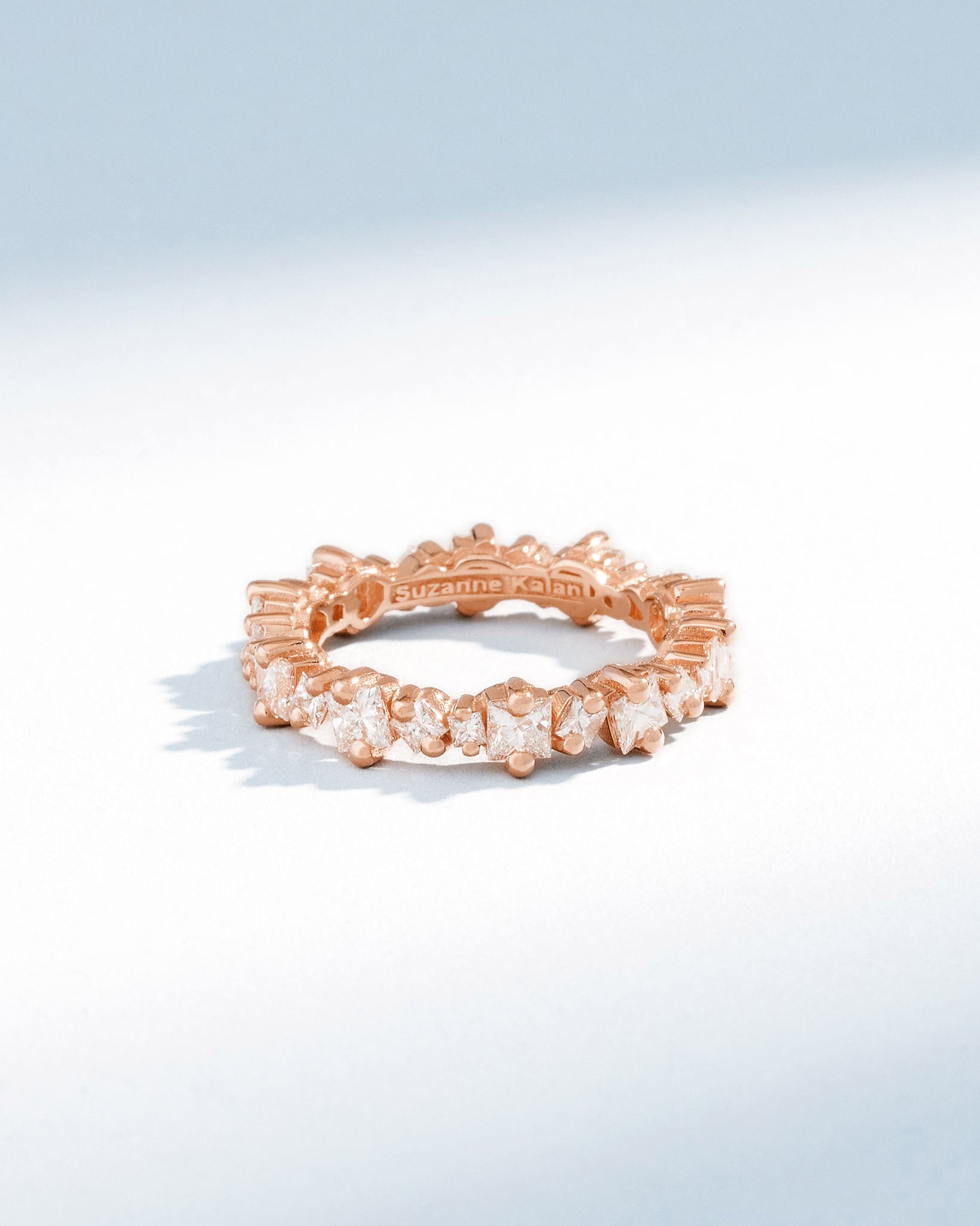 Suzanne Kalan Princess Anna Diamond Eternity Band in 18k rose gold