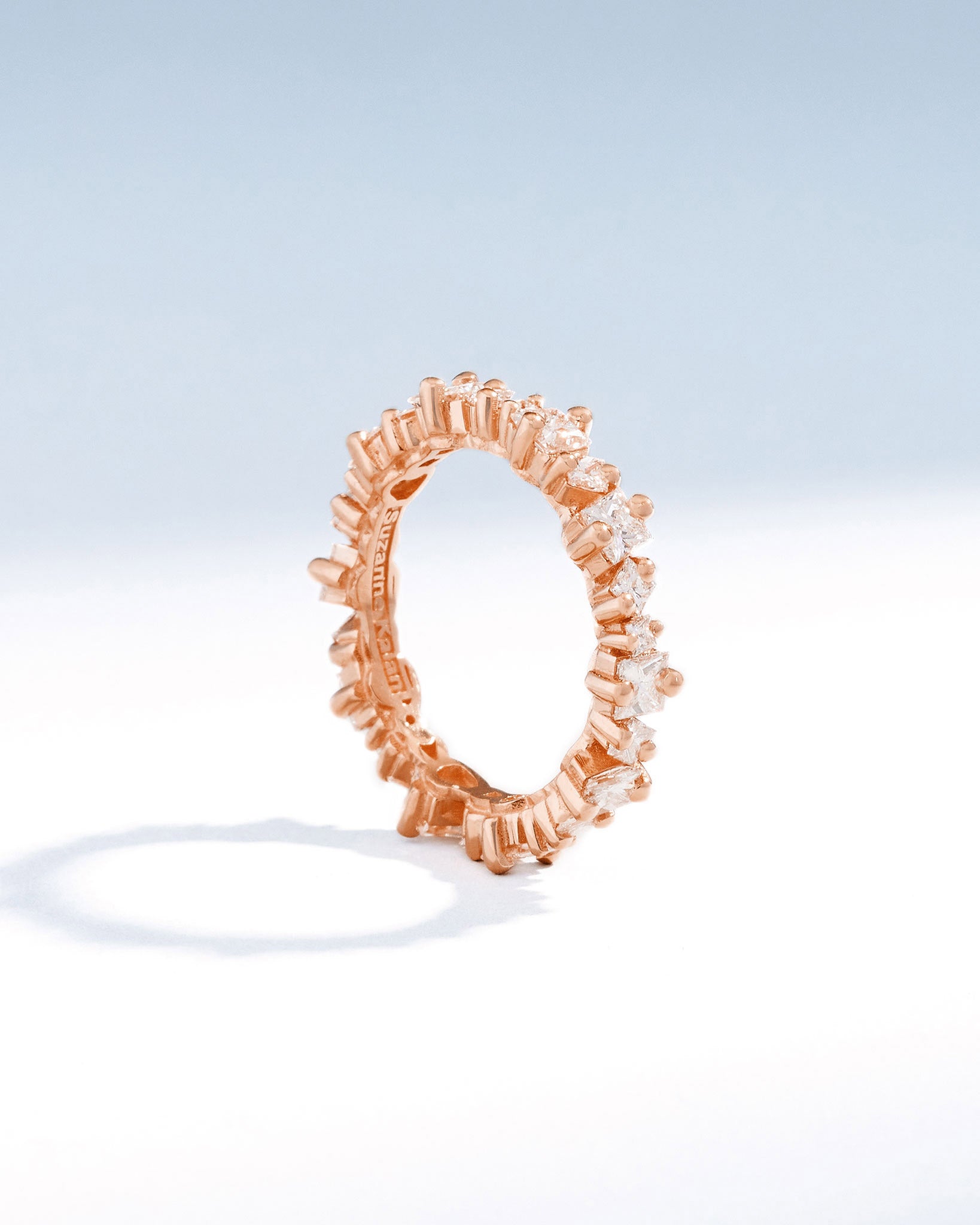 Suzanne Kalan Princess Anna Diamond Eternity Band in 18k rose gold