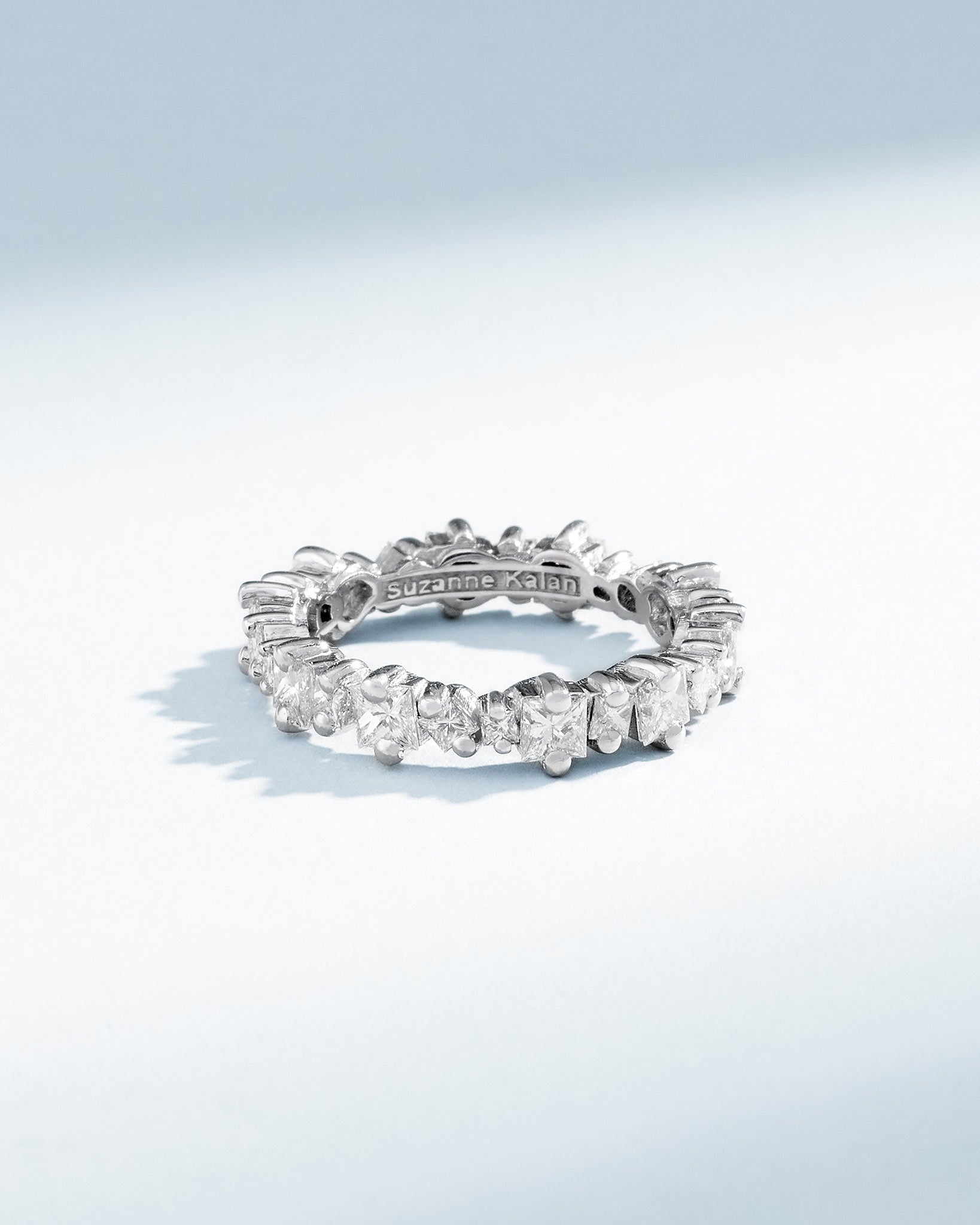 Suzanne Kalan Princess Anna Diamond Eternity Band in 18k white gold