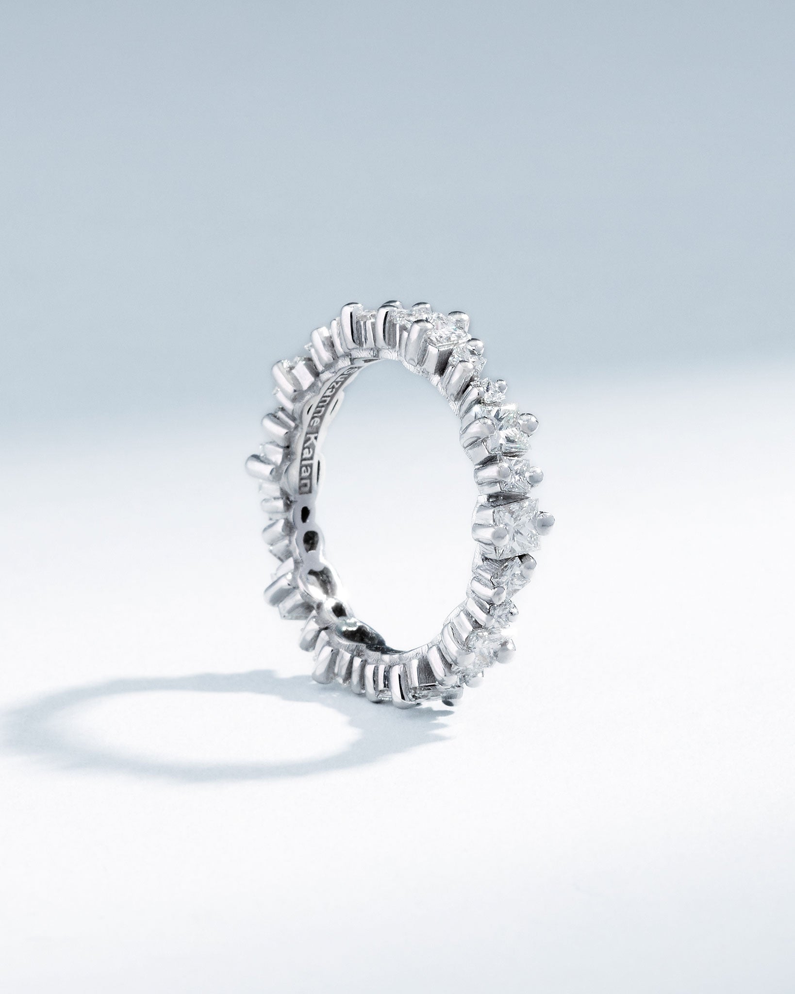 Suzanne Kalan Princess Anna Diamond Eternity Band in 18k white gold