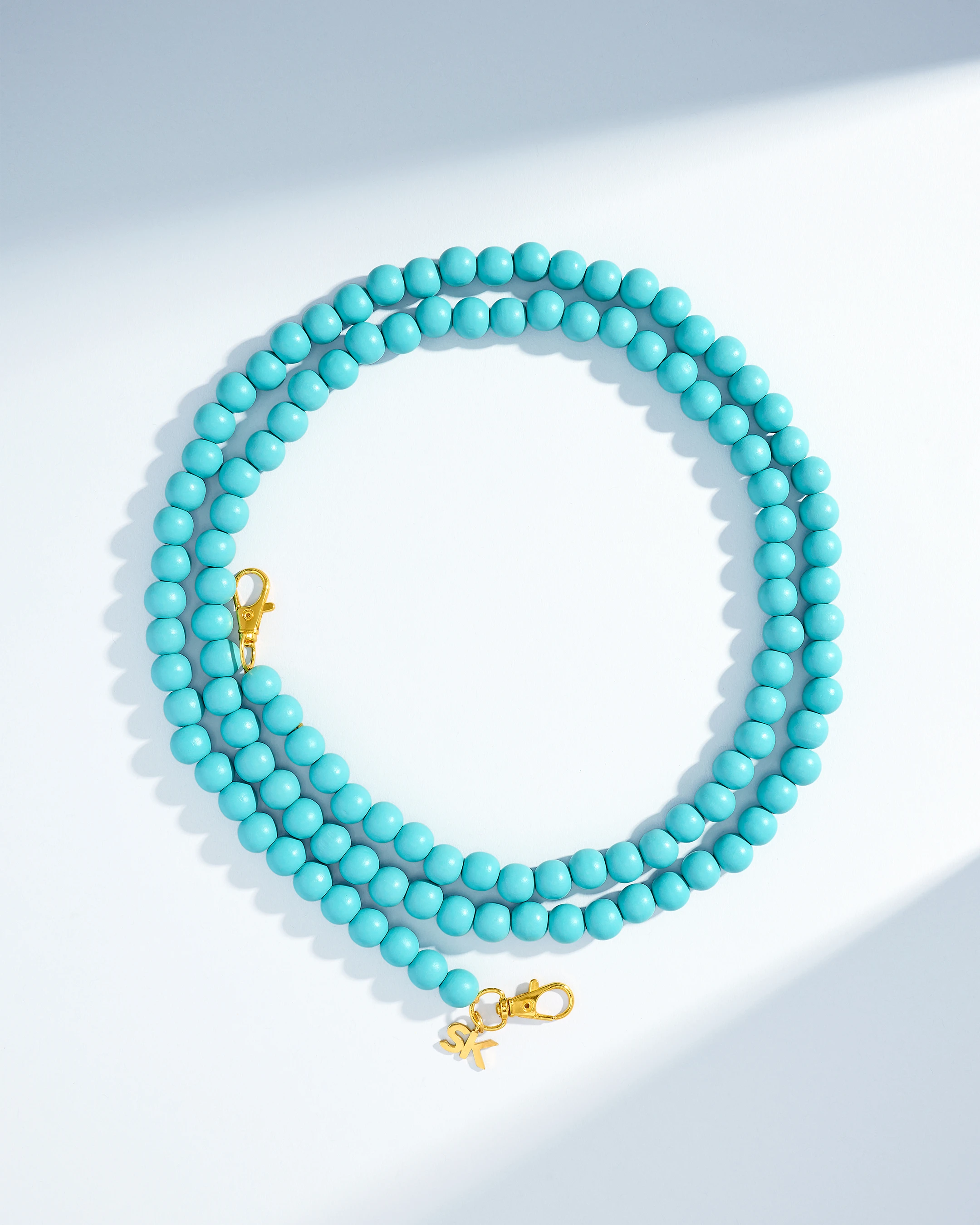 Suzanne Kalan Small Beaded Turquoise Crossbody Phone Strap