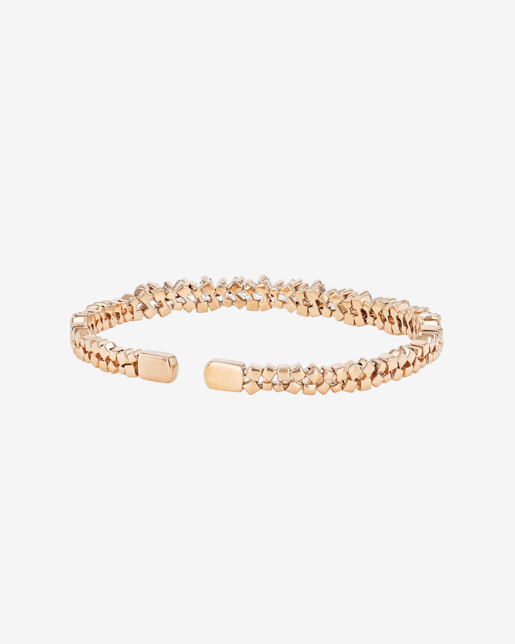 Suzanne Kalan Golden Diamond Bangle in 18k rose gold