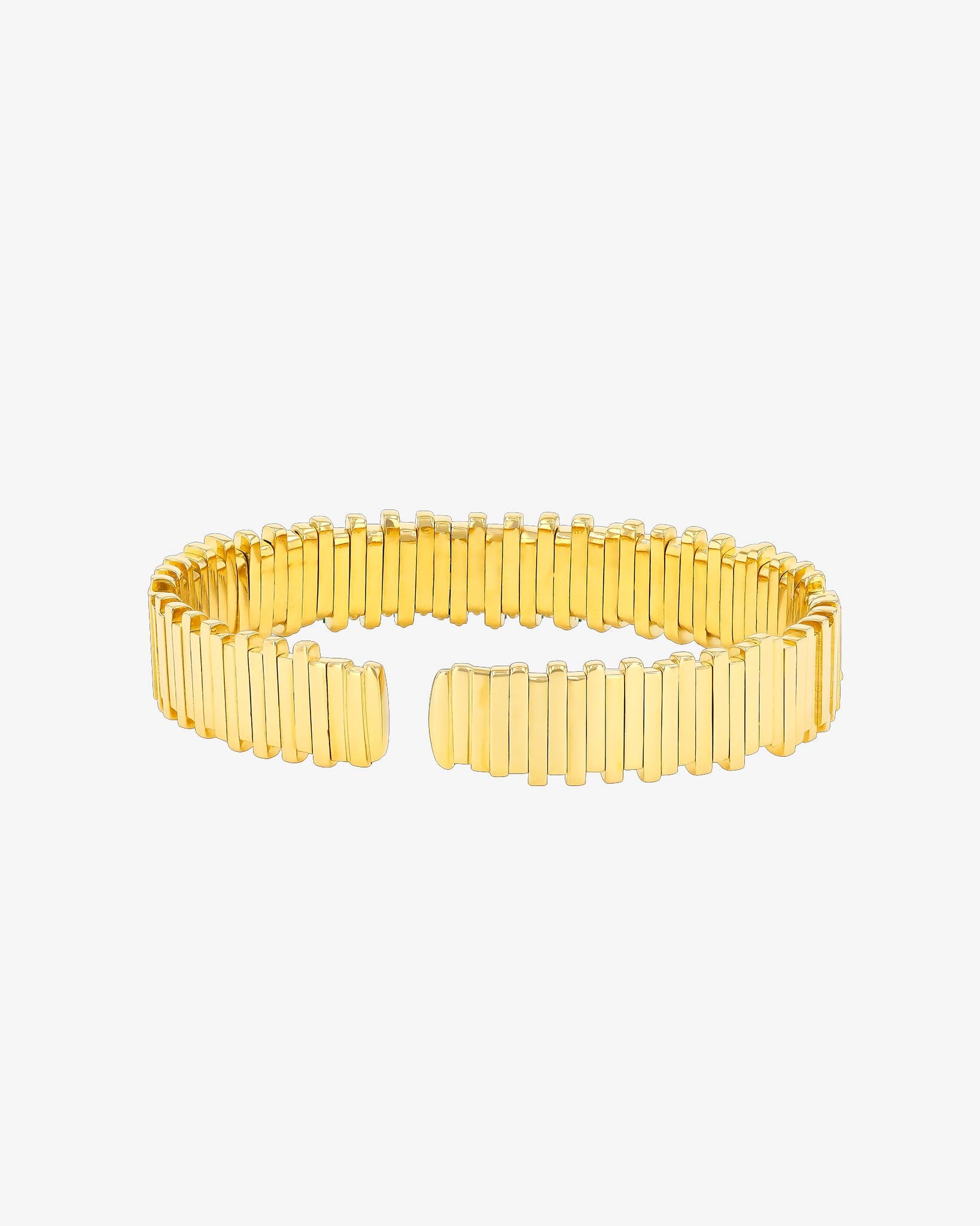 Suzanne Kalan Golden Stacker Emerald Bangle in 18k yellow gold