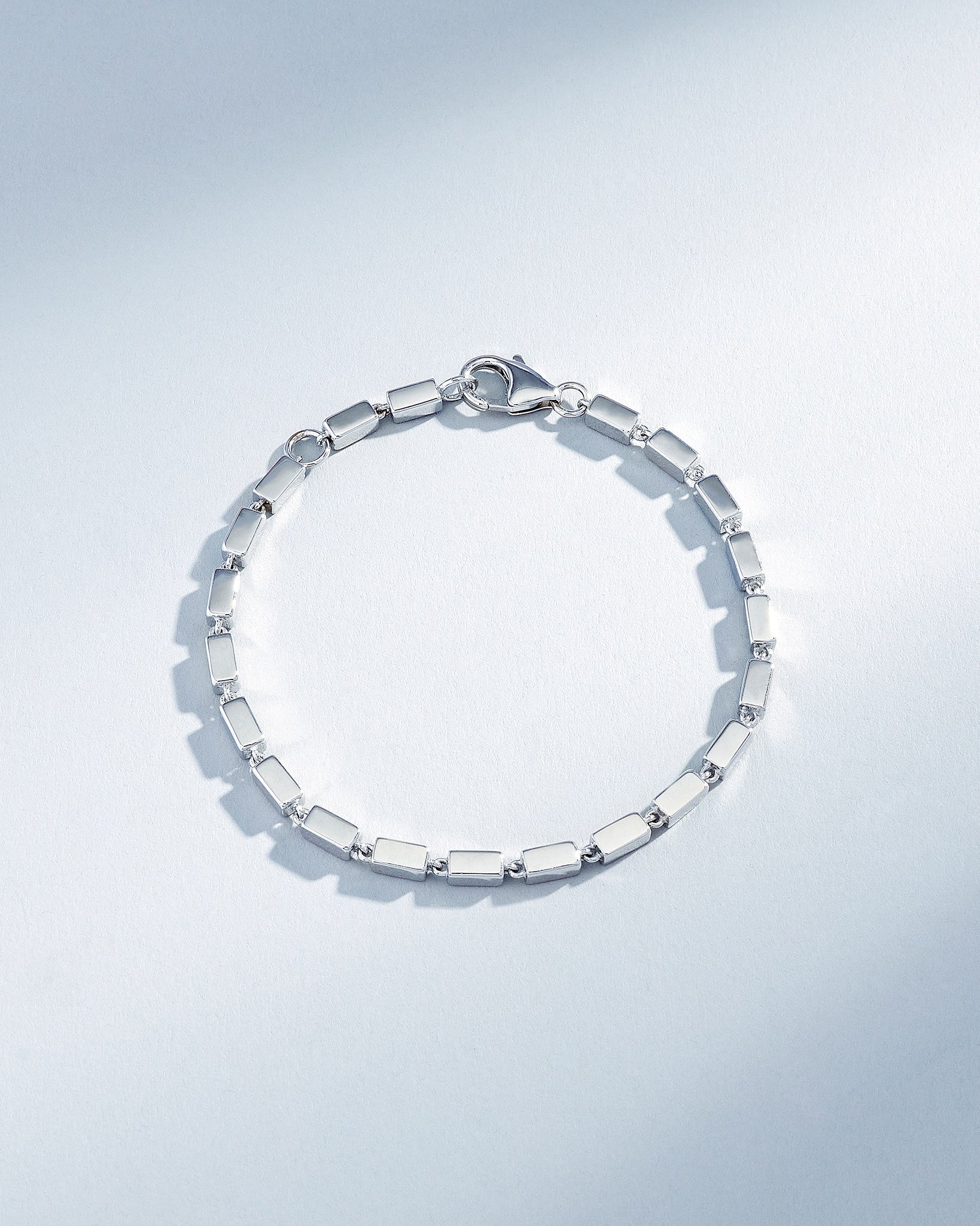 Suzanne Kalan Block-Chain Thick Bracelet in 18k white gold