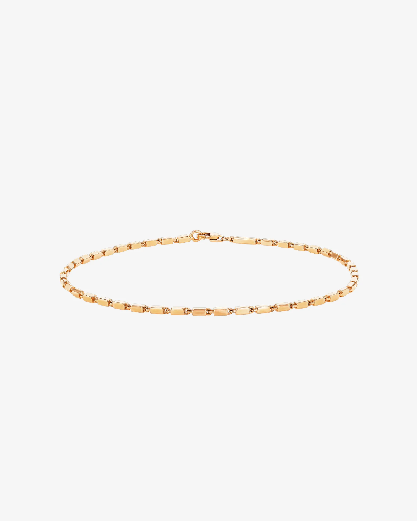 Suzanne Kalan Block-Chain Thin Bracelet in 18k rose gold