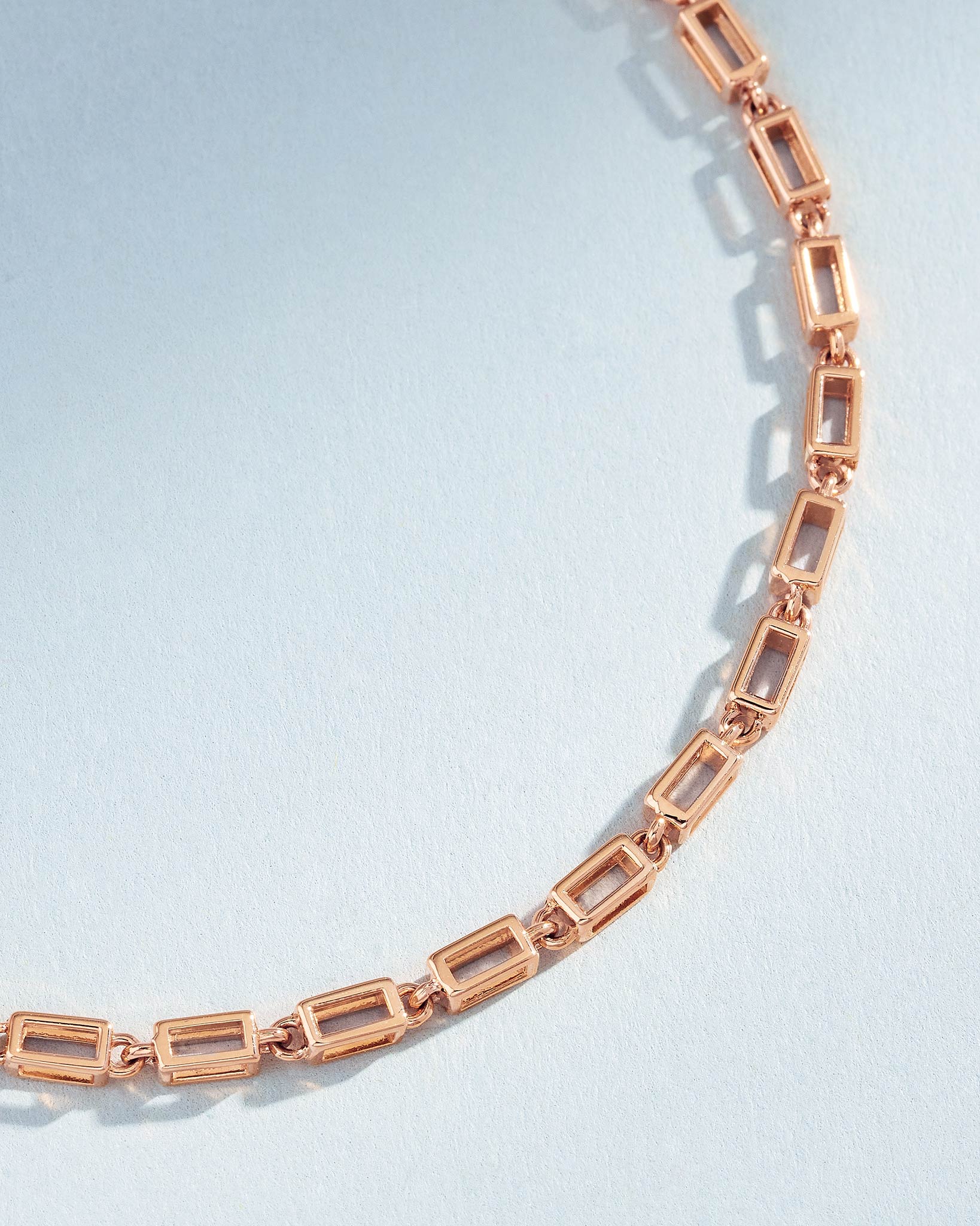 Suzanne Kalan Block-Chain Air Medium Bracelet in 18k rose gold