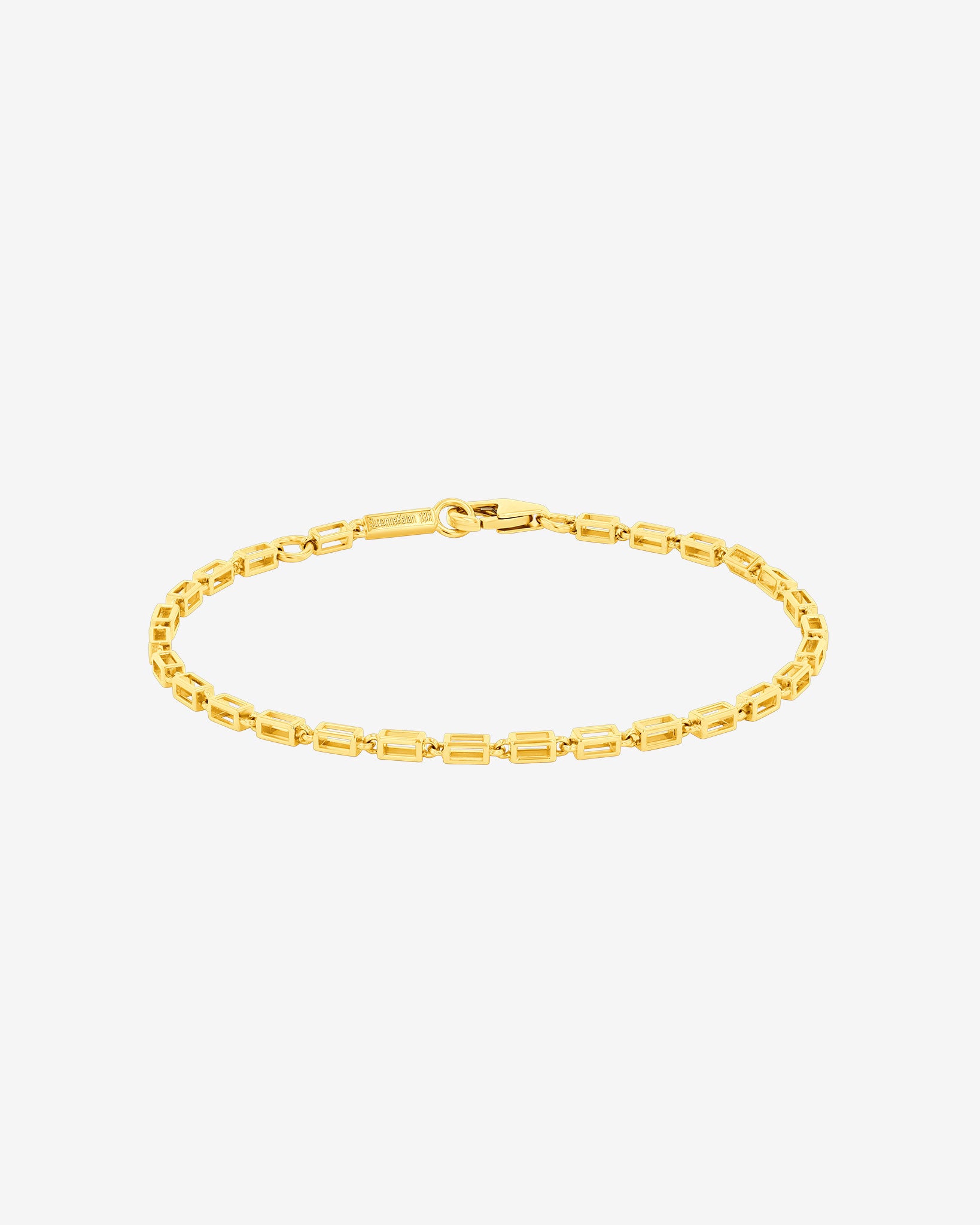 Suzanne Kalan Block-Chain Air Medium Bracelet in 18k yellow gold