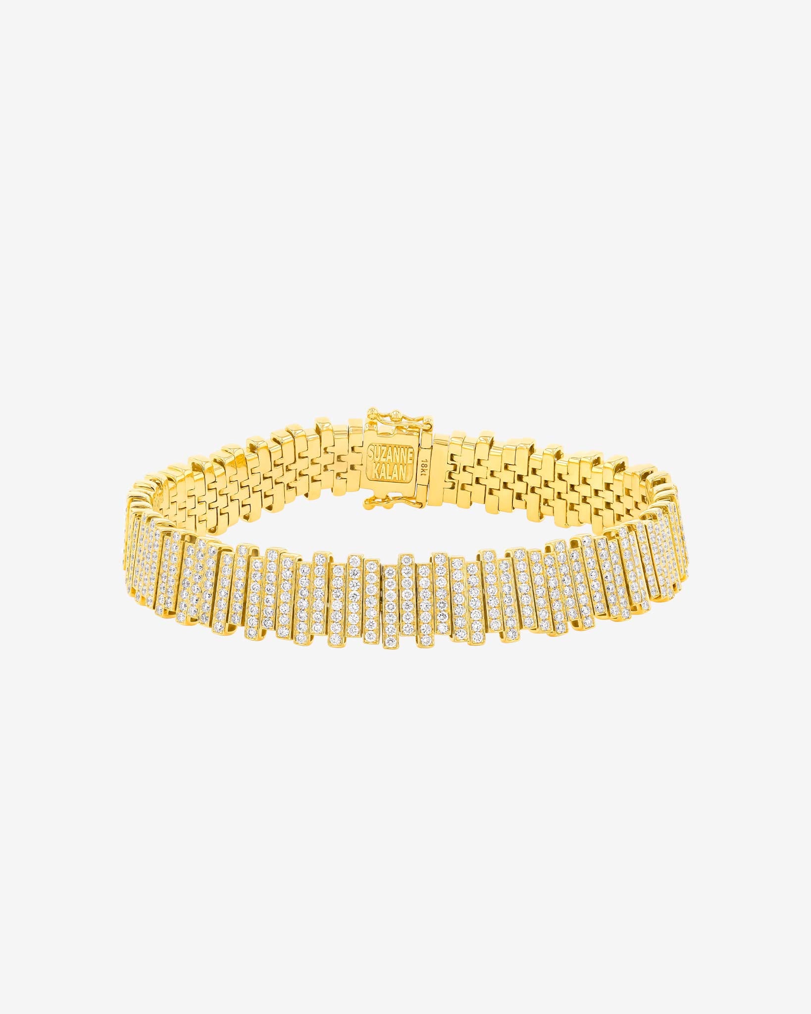 Suzanne Kalan Golden Stacker Full Pavé Tennis Bracelet in 18k yellow gold