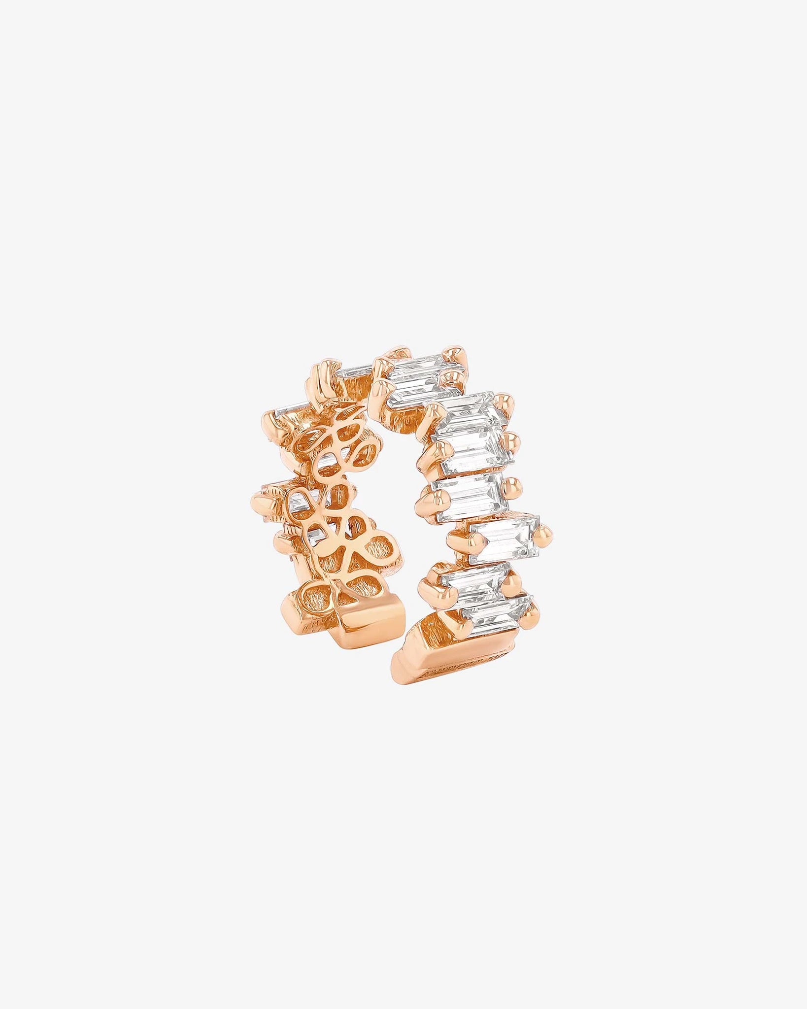 Suzanne Kalan Classic Diamond Ear Cuff in 18k rose gold