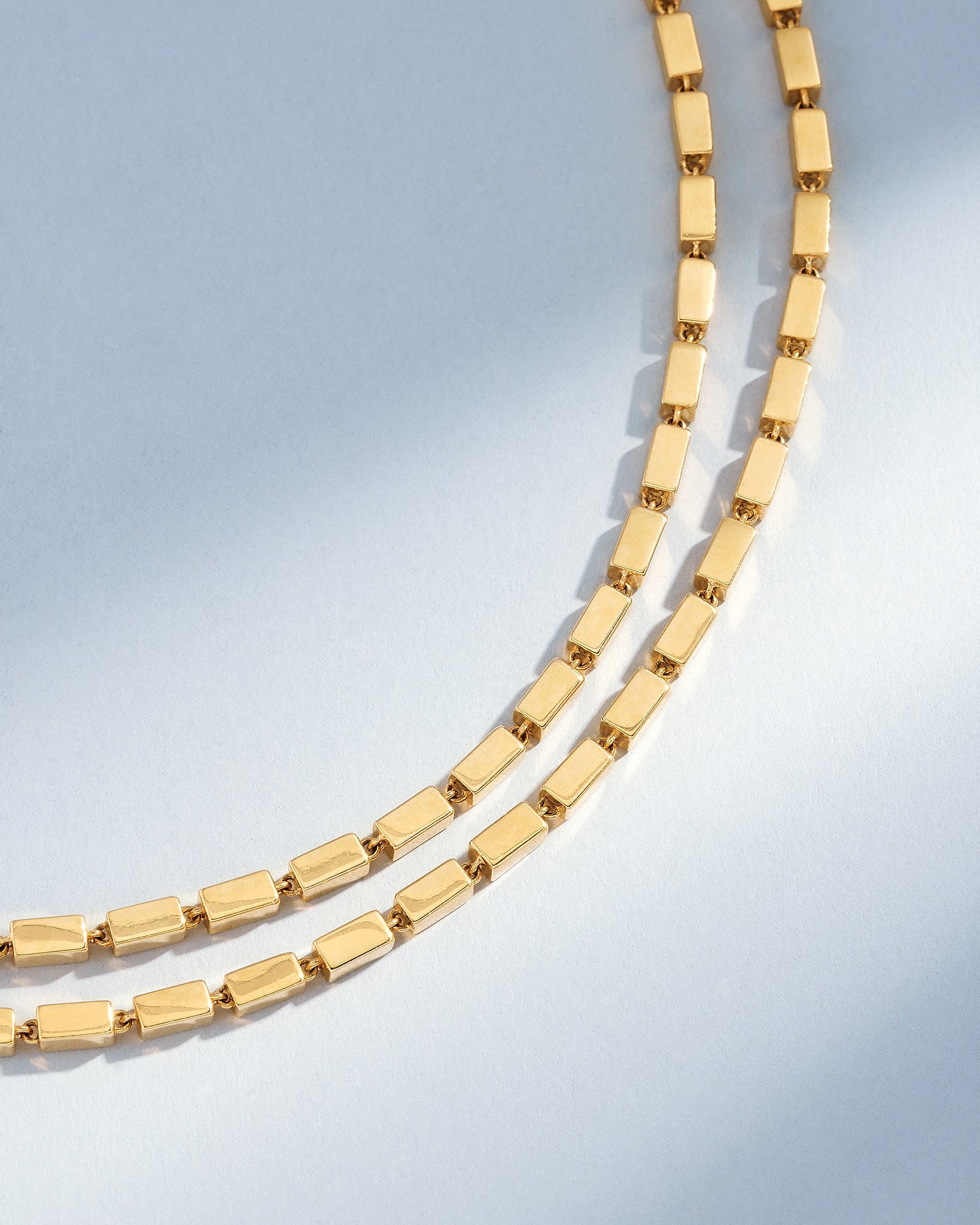 Suzanne Kalan Block-Chain Thick 36" Necklace in 18k yellow gold 