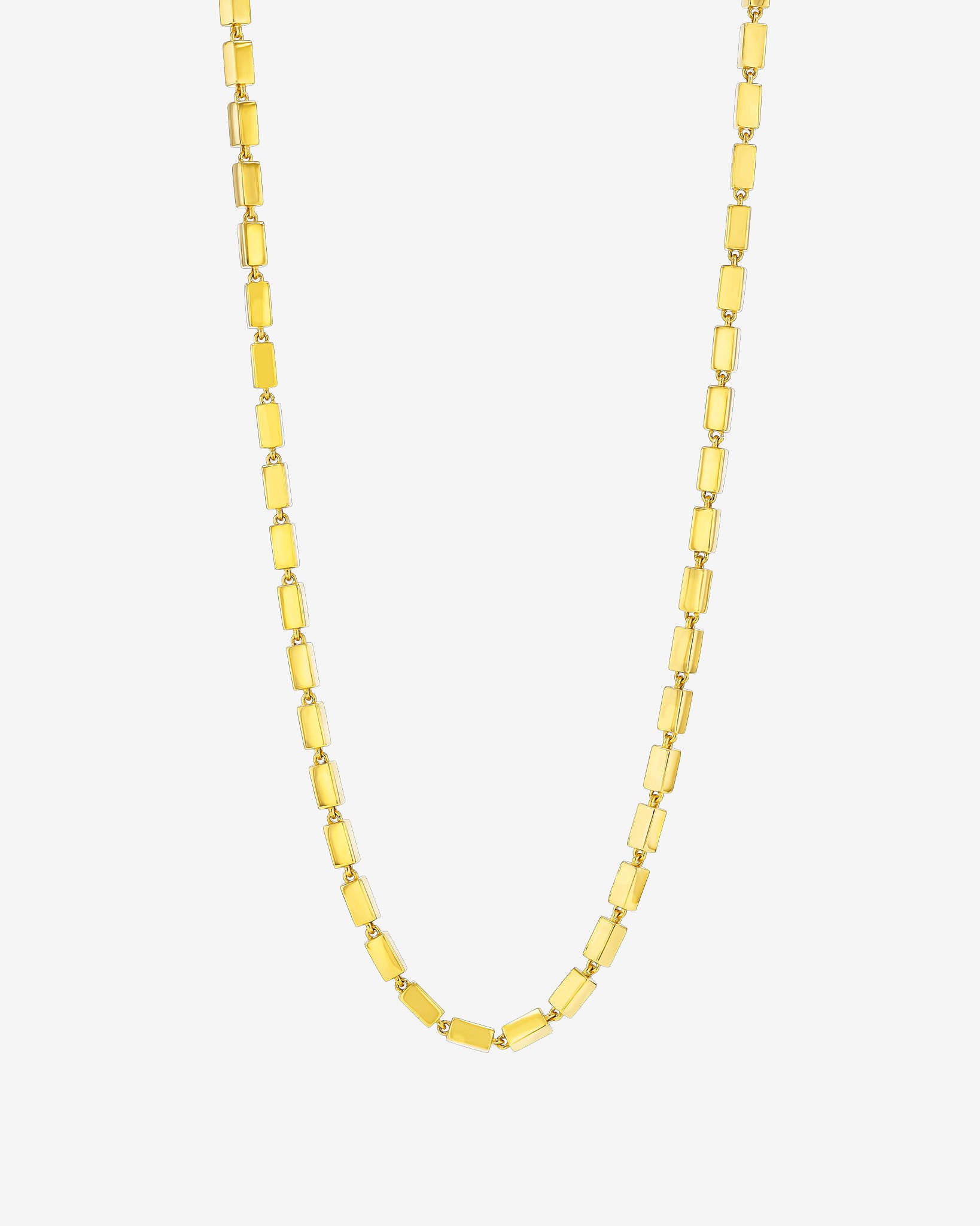 Suzanne Kalan Block-Chain Thick Necklace in 18k yellow gold