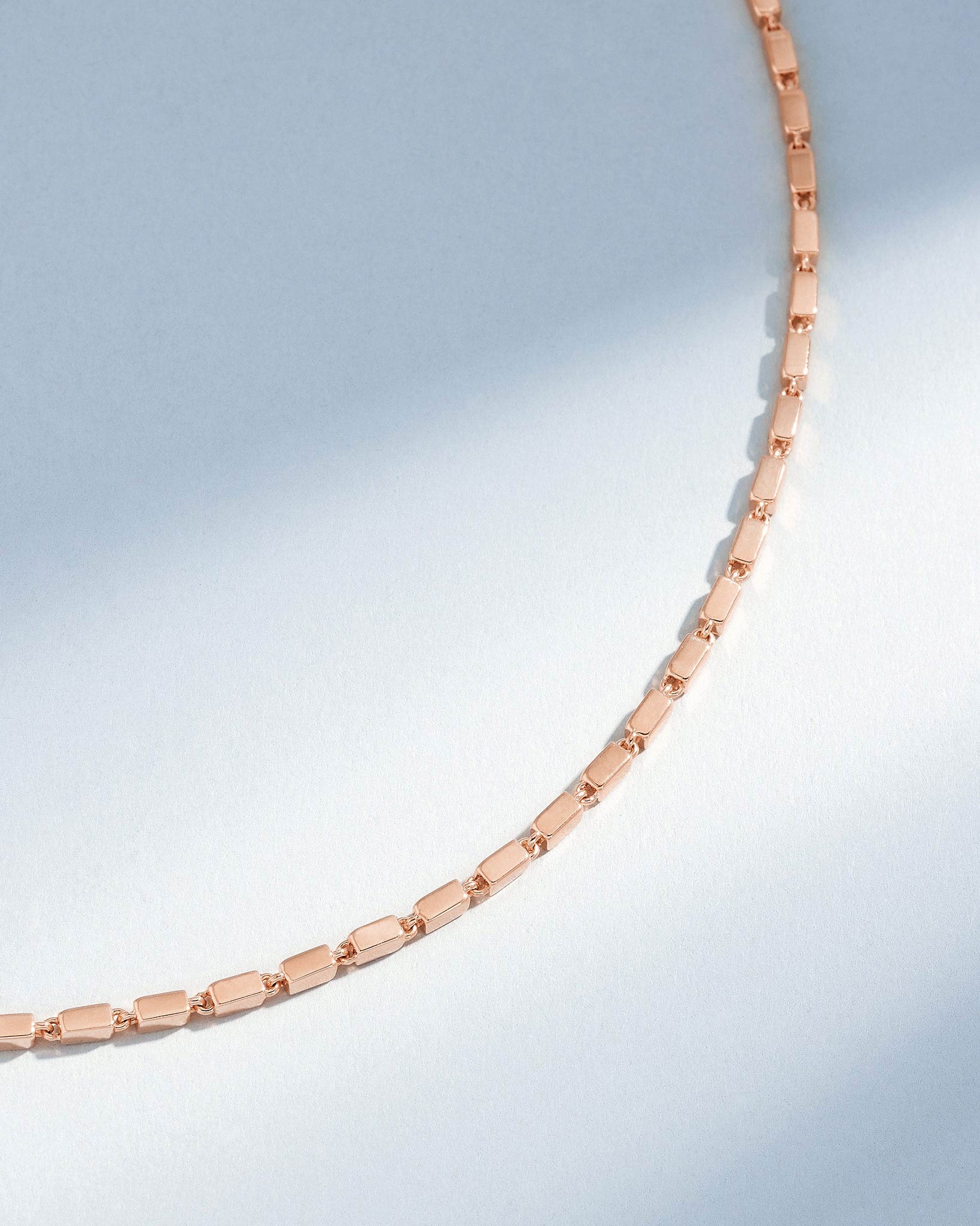 Suzanne Kalan Block-Chain Medium Necklace in 18k rose gold