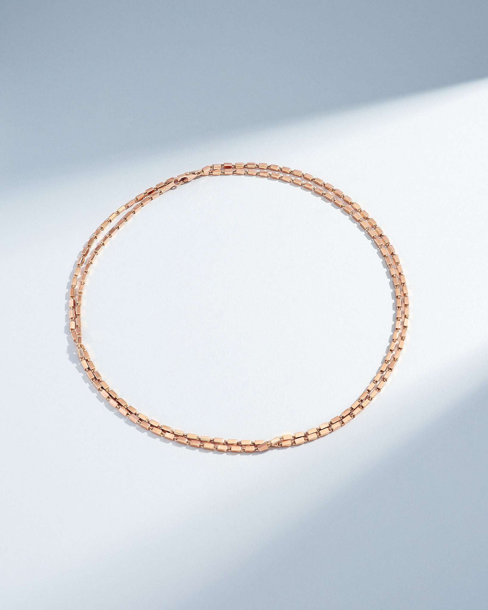 Suzanne Kalan Block-Chain Medium 36" Necklace in 18k rose gold