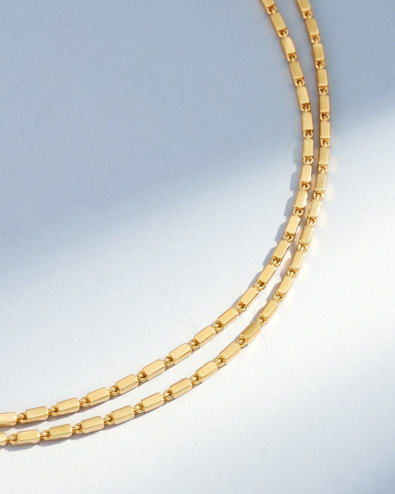 Suzanne Kalan Block-Chain Medium 36" Necklace in 18k yellow gold