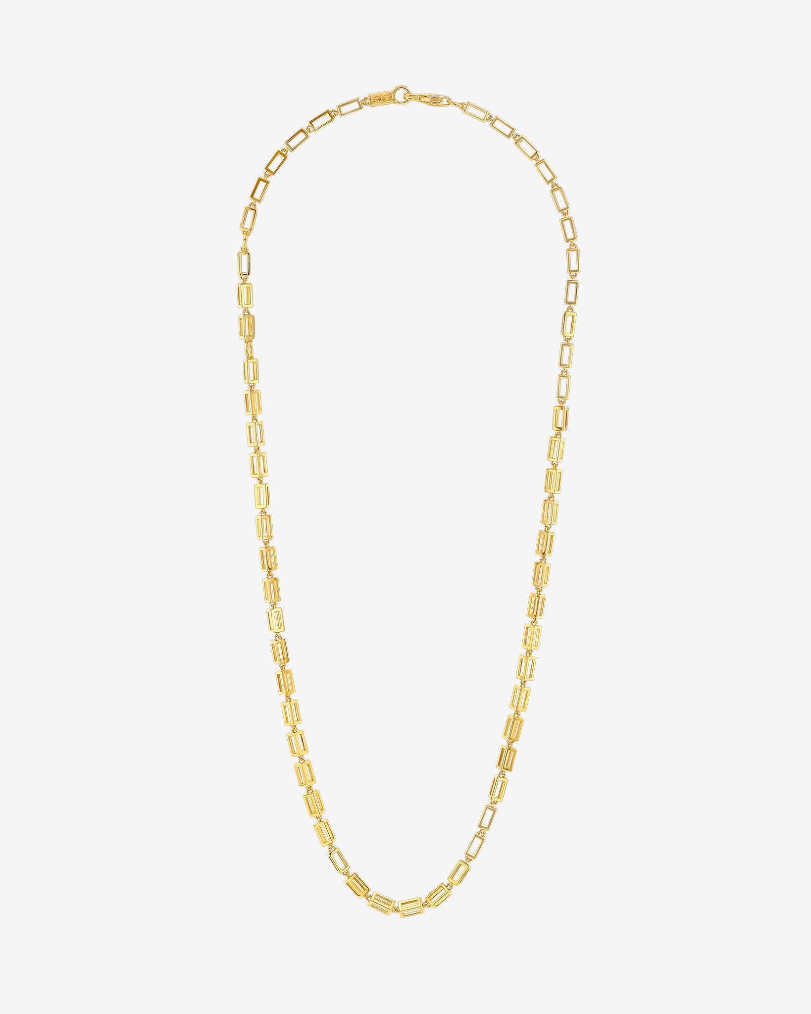 Suzanne Kalan Block-Chain Air Thick Necklace in 18k yellow gold