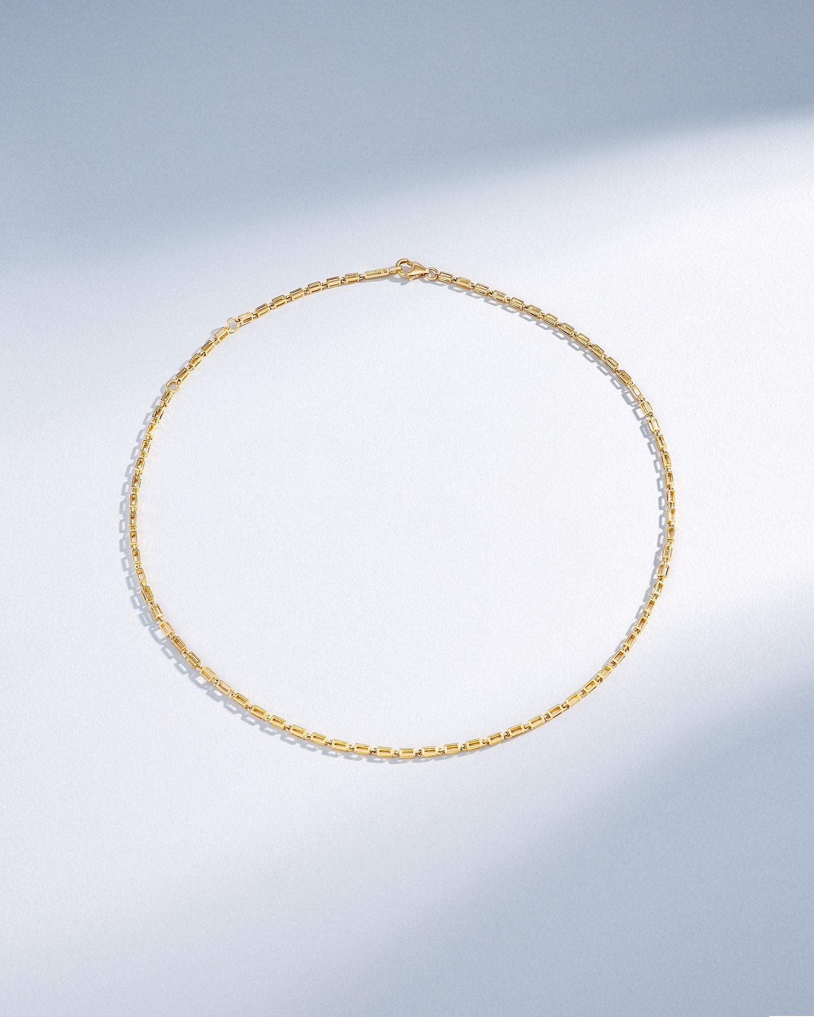 Suzanne Kalan Block-Chain Air Medium Necklace in 18k yellow gold