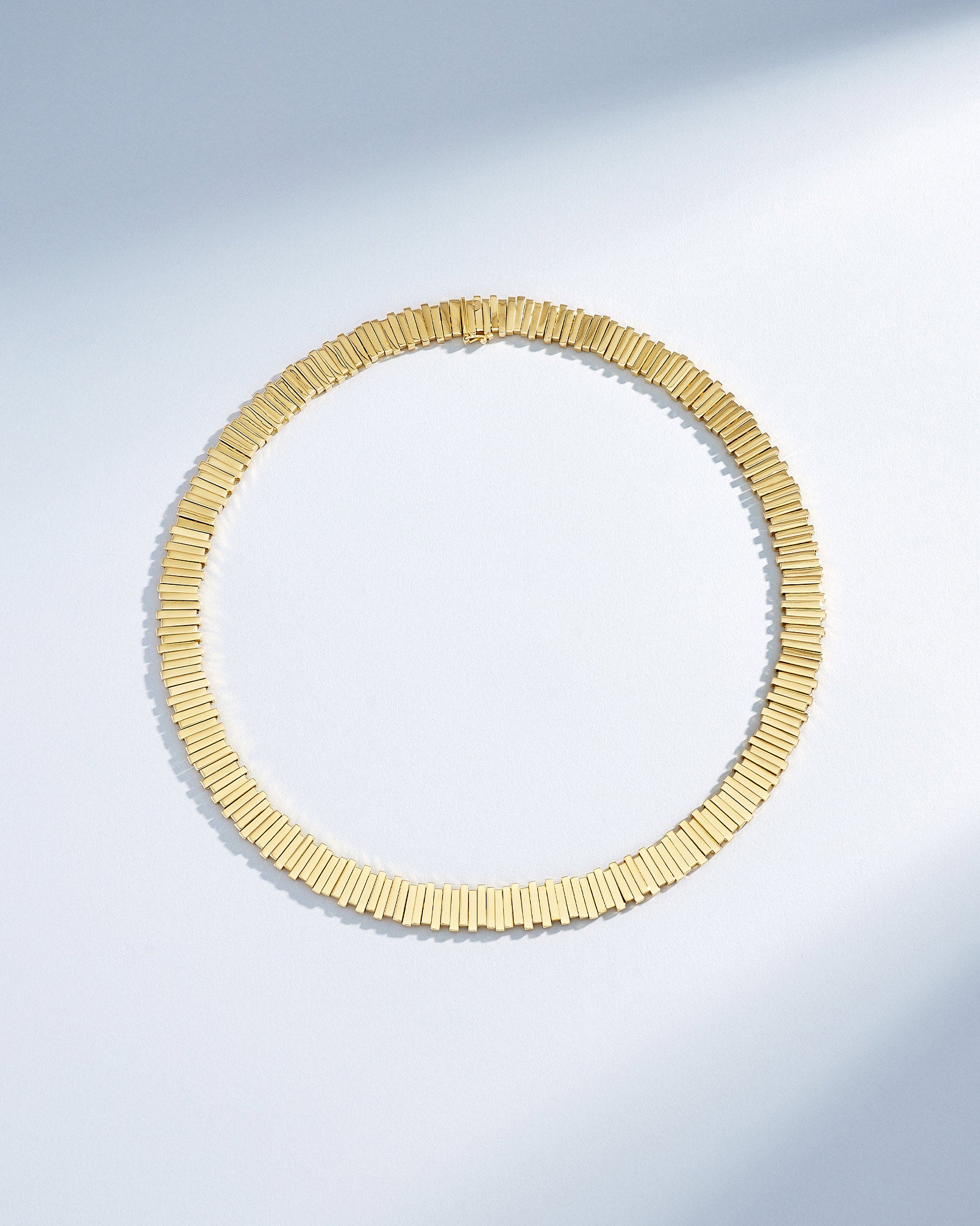 Suzanne Kalan Golden Midi Stacker Tennis Necklace in 18k yellow gold