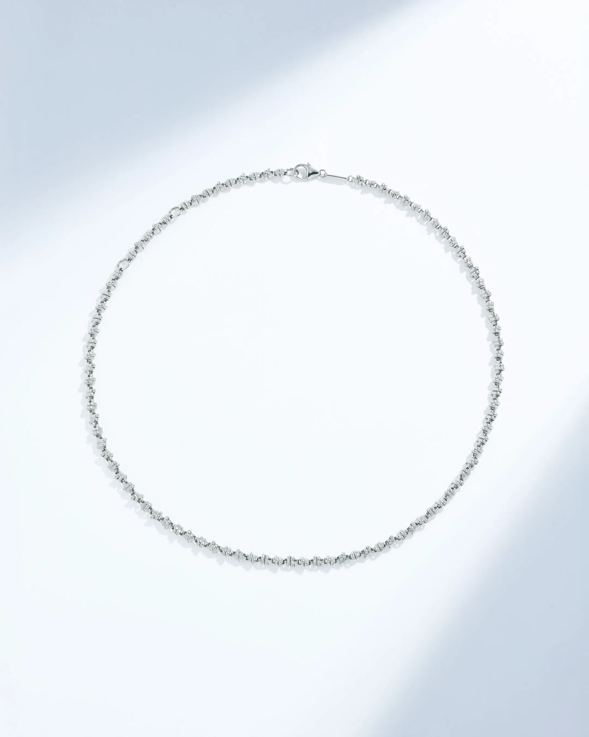 Suzanne Kalan Gilded Cluster Midi Chain Necklace in 18k white gold