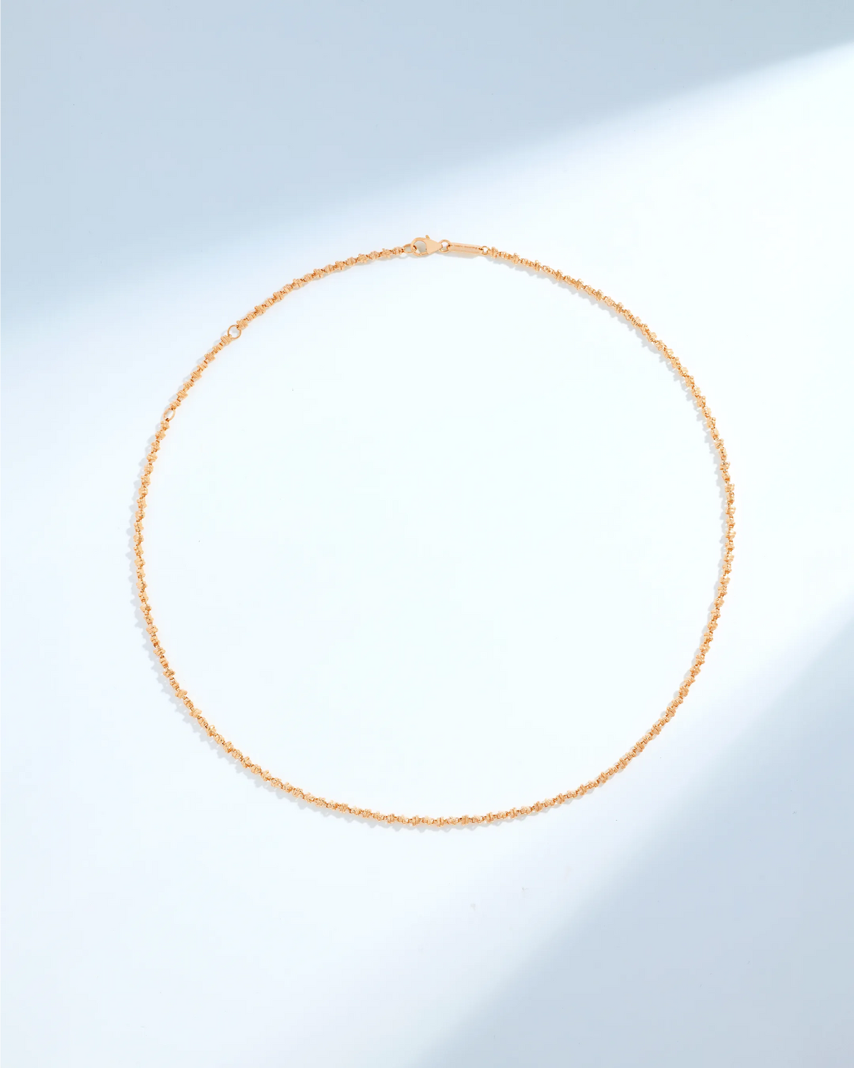 Suzanne Kalan Gilded Cluster Mini Chain Necklace in 18k rose gold