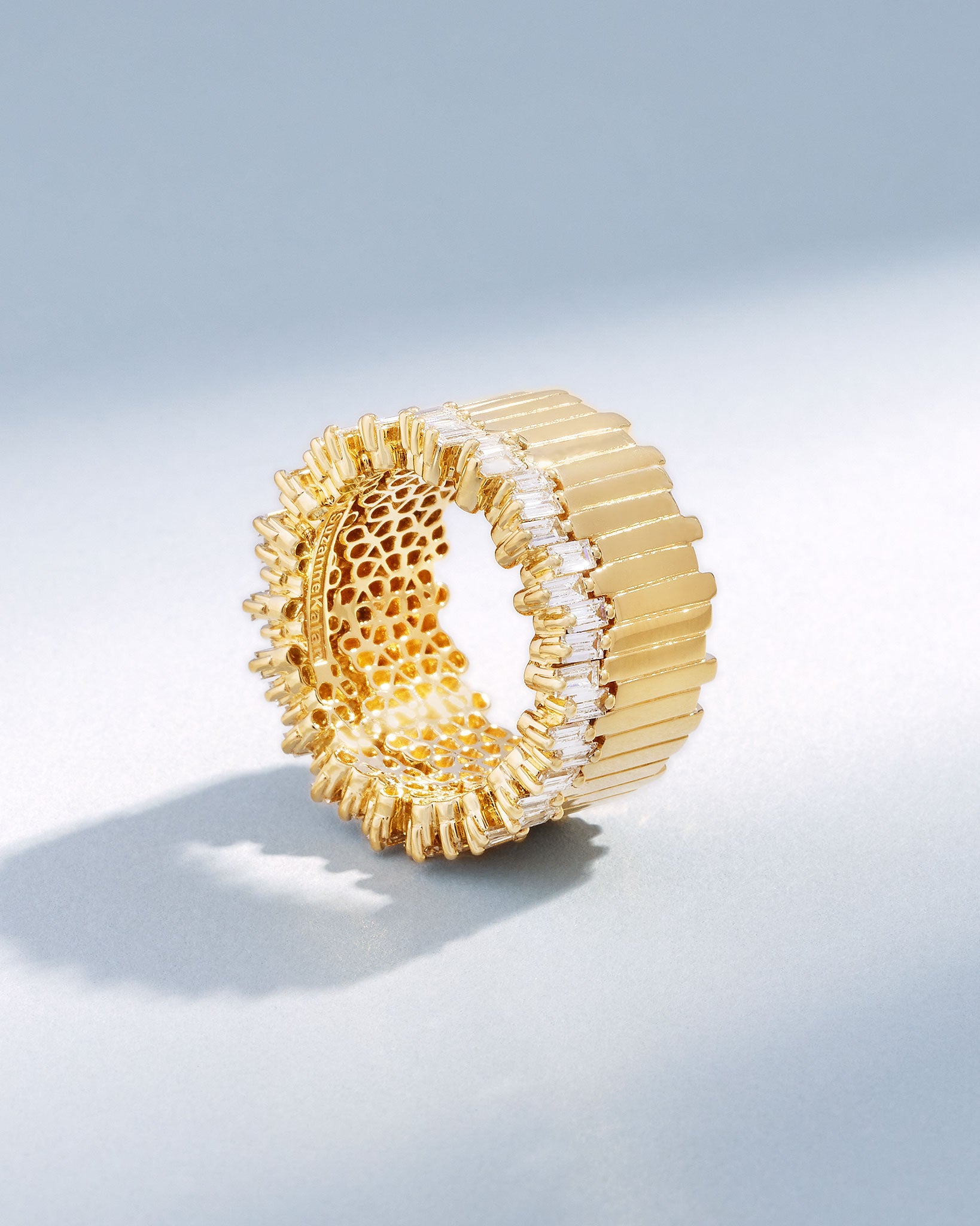 Suzanne Kalan Golden Milli Stacker Diamond Eternity Band in 18k yellow gold