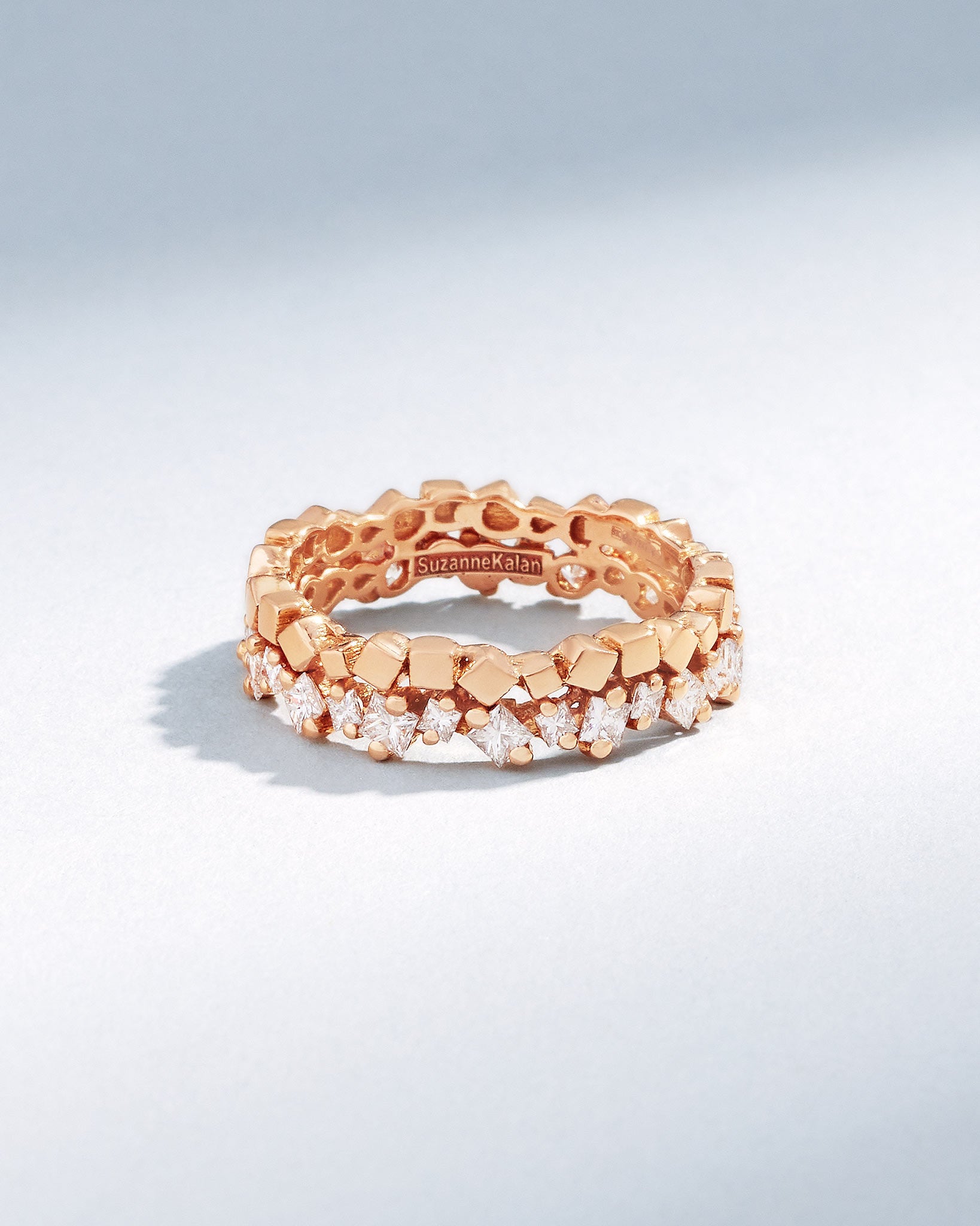 Suzanne Kalan Golden Mini Diamond Eternity Band in 18k rose gold