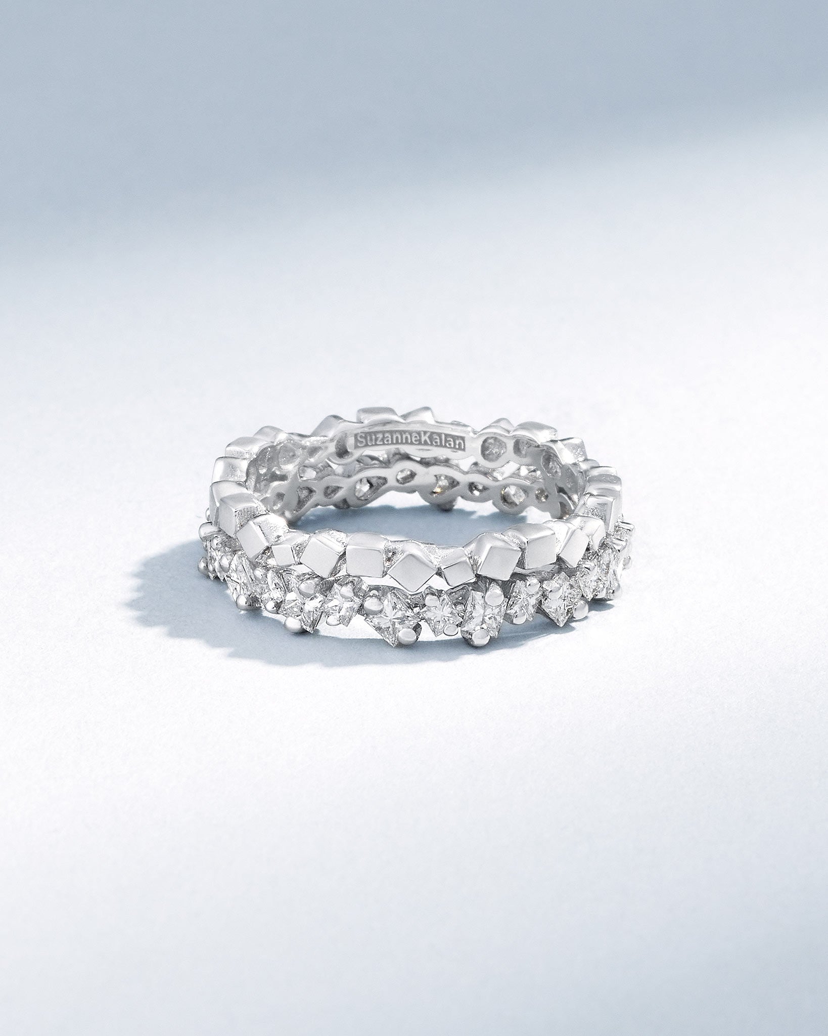 Suzanne Kalan Golden Mini Diamond Eternity Band in 18k white gold