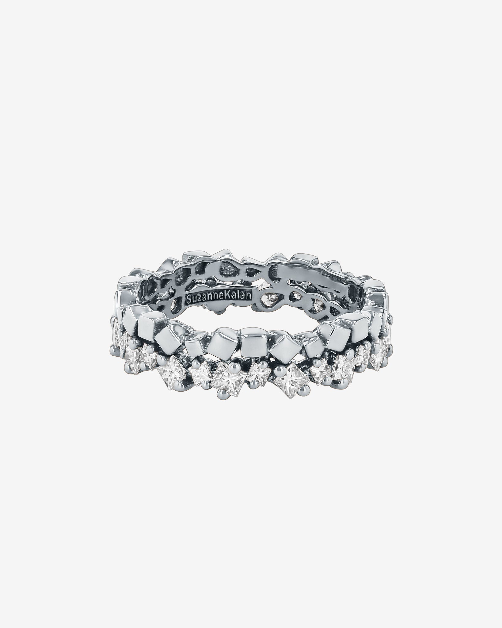 Suzanne Kalan Golden Mini Diamond Eternity Band in 18k white gold
