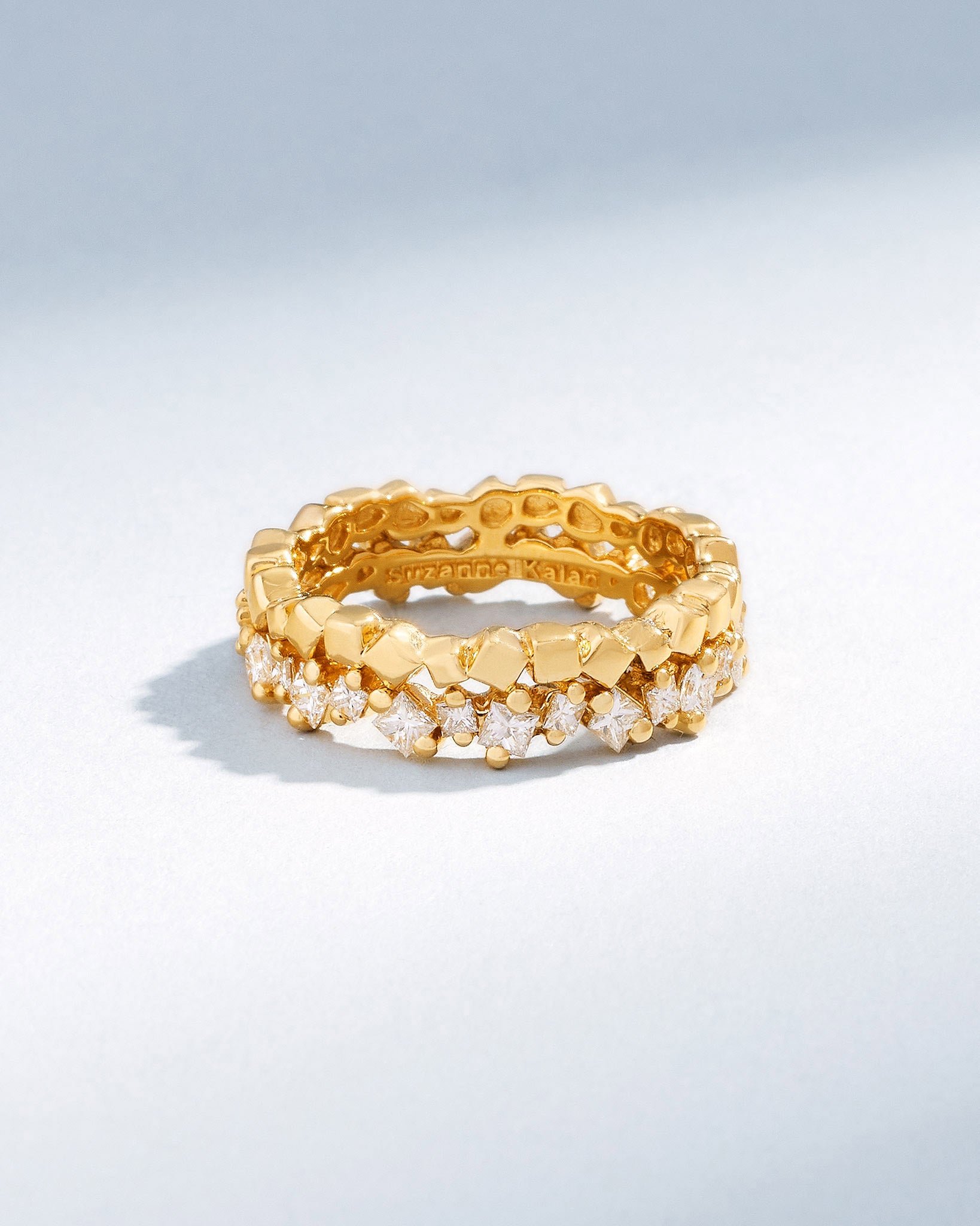 Suzanne Kalan Golden Mini Diamond Eternity Band in 18k yellow gold