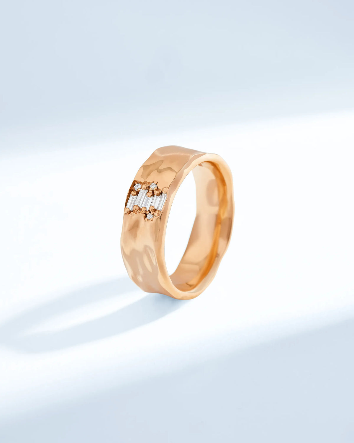 Suzanne Kalan Gilded Diamond Mini Band in 18k rose gold