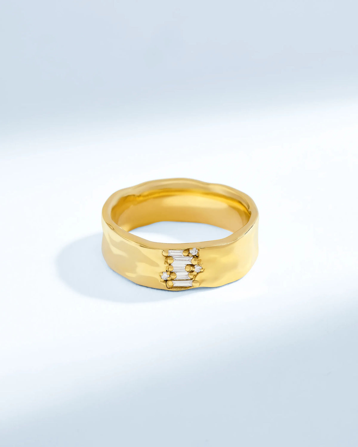 Suzanne Kalan Gilded Diamond Mini Band in 18k yellow gold